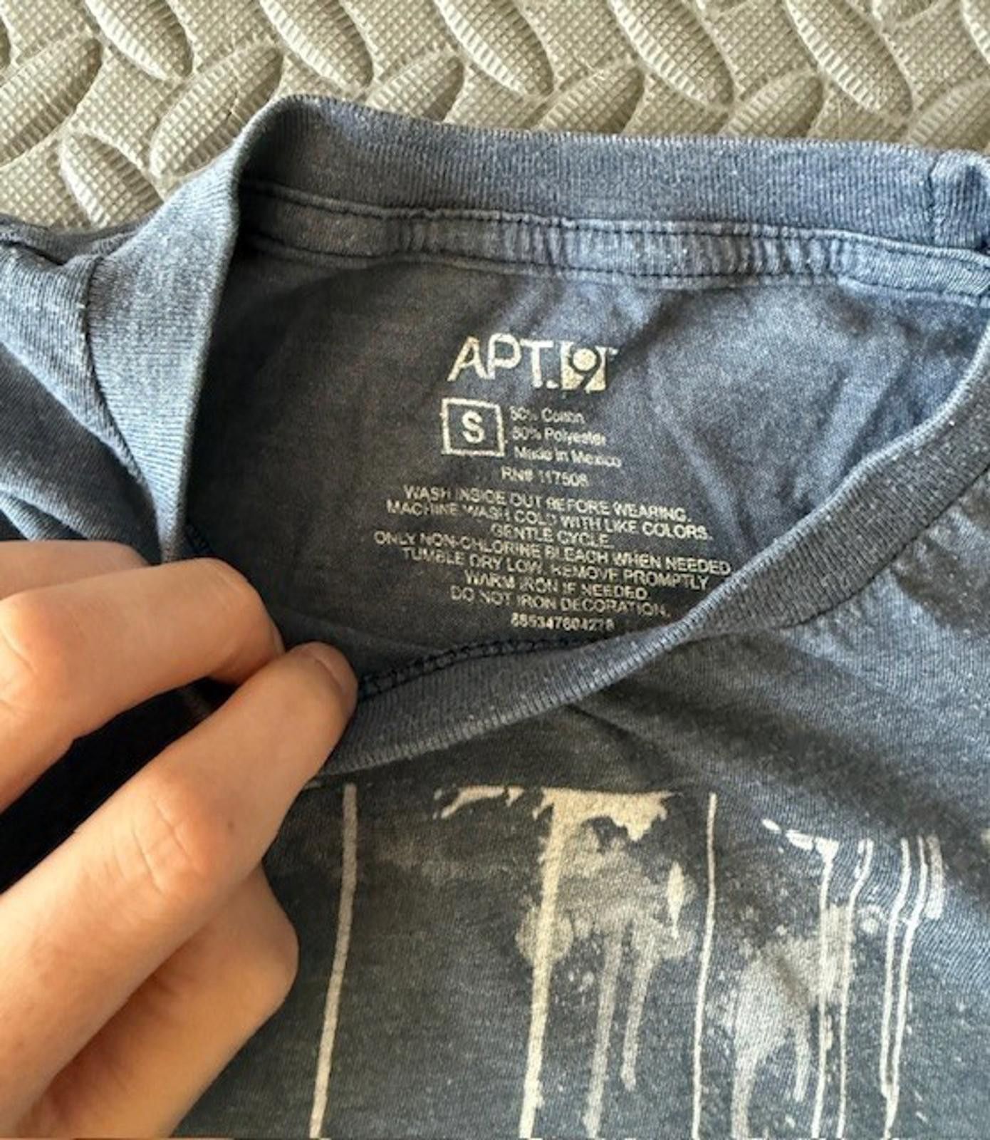Apt. 9 Apt 9 T-shirt blue Short Sleeve Logo Shirt - Size: S Size US S / EU 44-46 / 1 - 2 Thumbnail