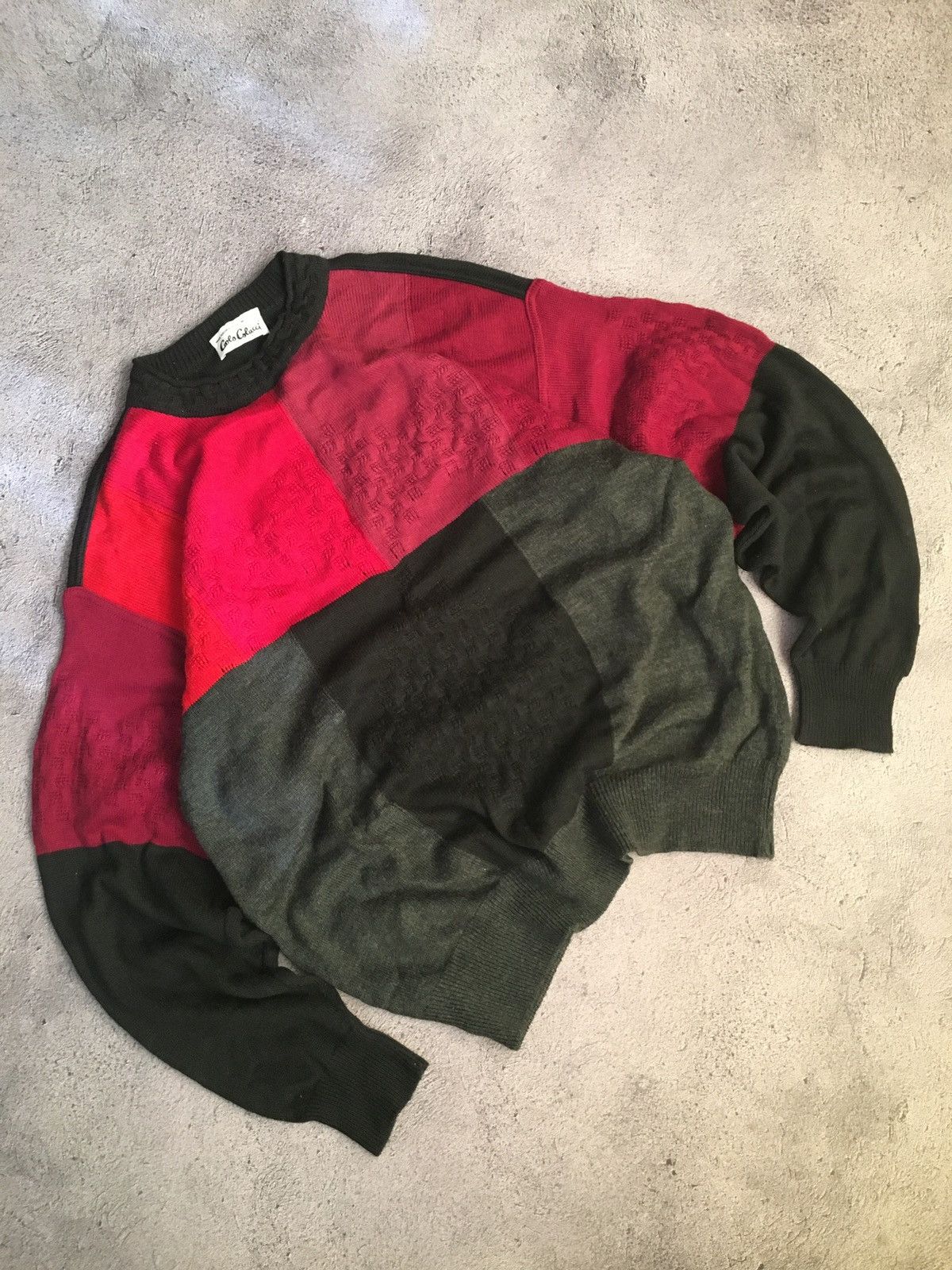 Carlo Colucci 👣Carlo Colucci Vintage Coogi Style Knit Y2K Style Sweater Size US L / EU 52-54 / 3 - 1 Thumbnail