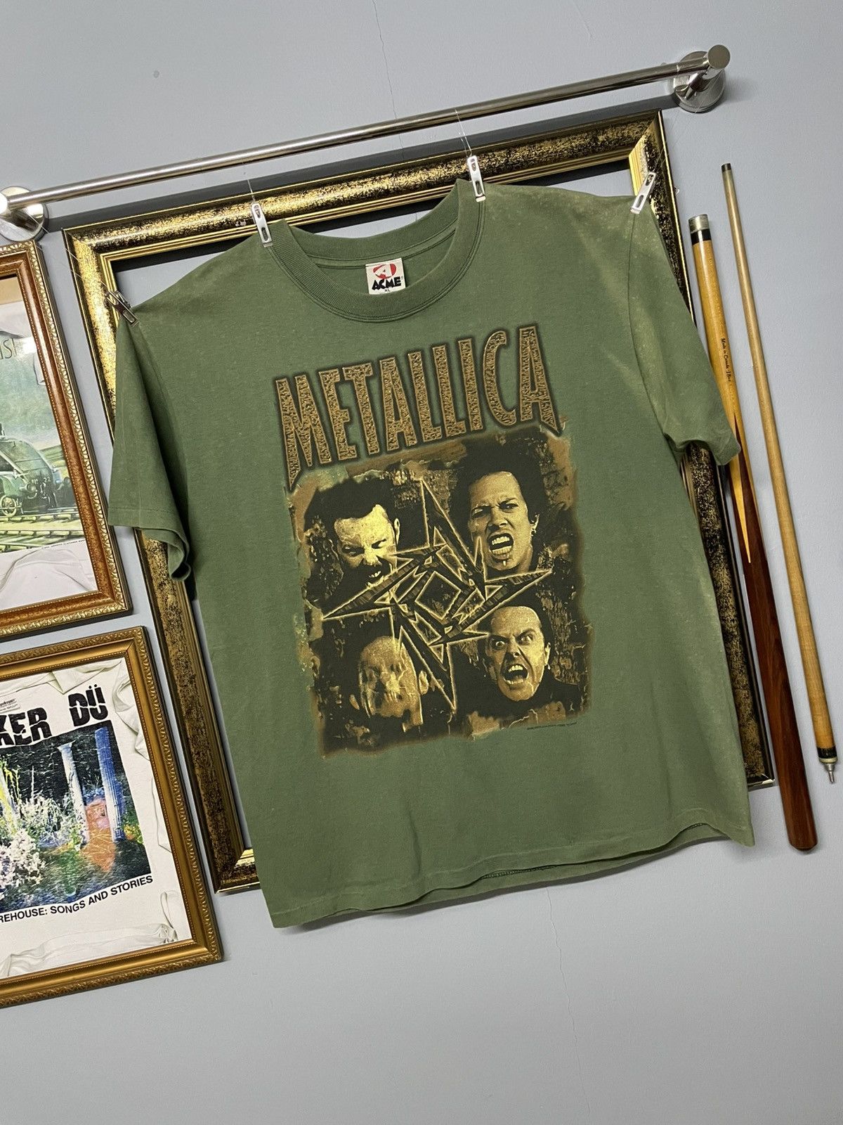 Vintage Vintage 1998 Og Metallica Tour Single Stitch Sunfaded Tee Size US XL / EU 56 / 4 - 2 Thumbnail