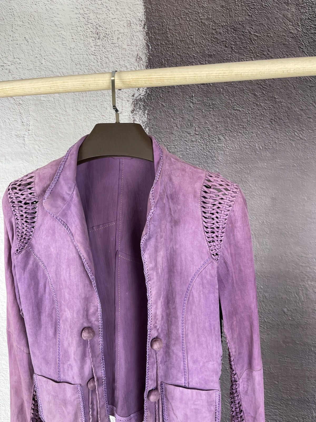 Gimo's Gimo’s leather suede purple jacket size 44 M Size M / US 6-8 / IT 42-44 - 6 Thumbnail