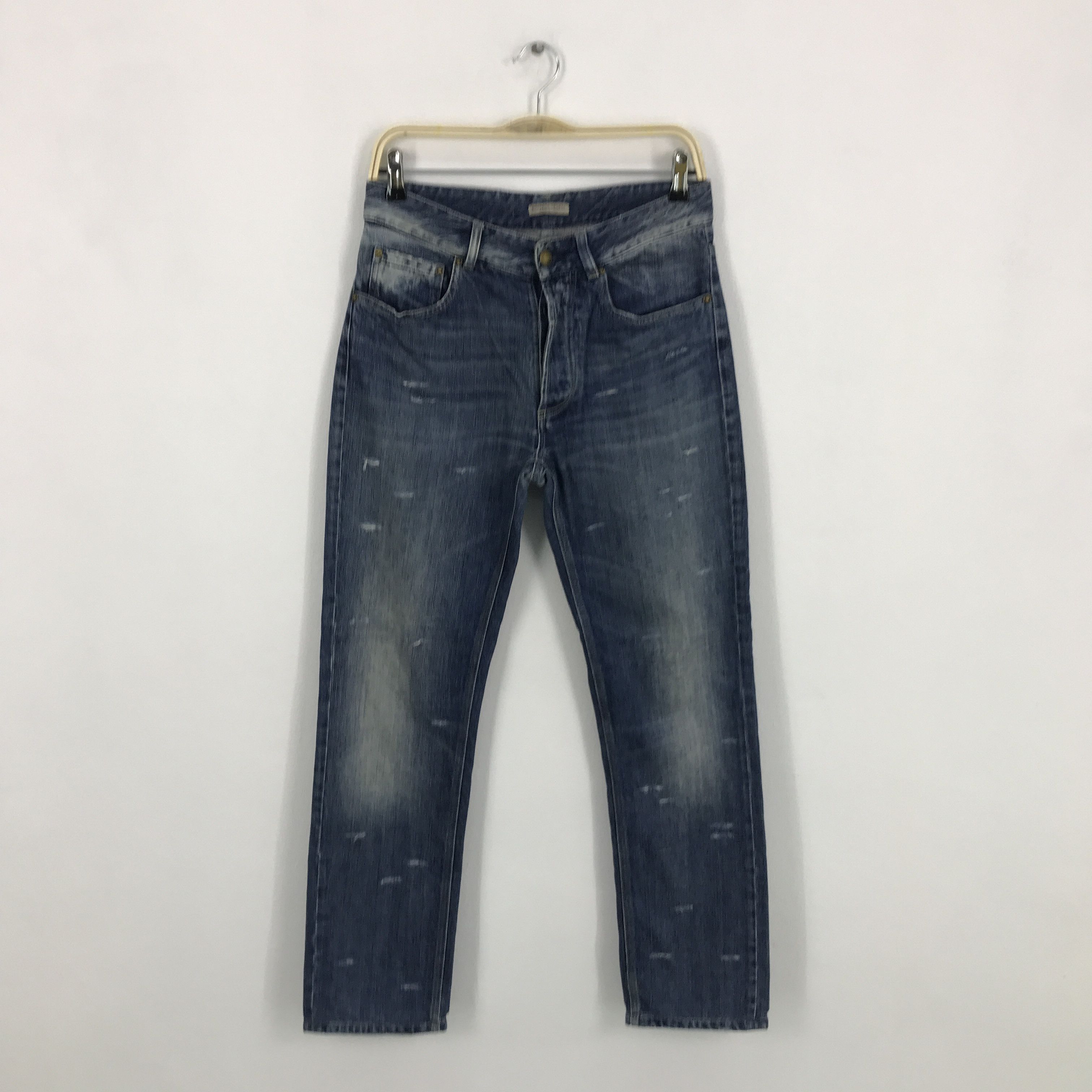Bottega Veneta × Vintage Vintage Bottega veneta Distressed denim jeans pants Size US 30 / EU 46 - 1 Thumbnail