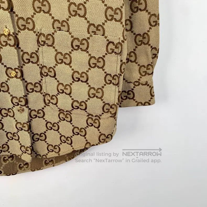 Gucci Gucci 22 brown logo jacquard full-print round-neck single- Size XS / US 0-2 / IT 36-38 - 4 Thumbnail