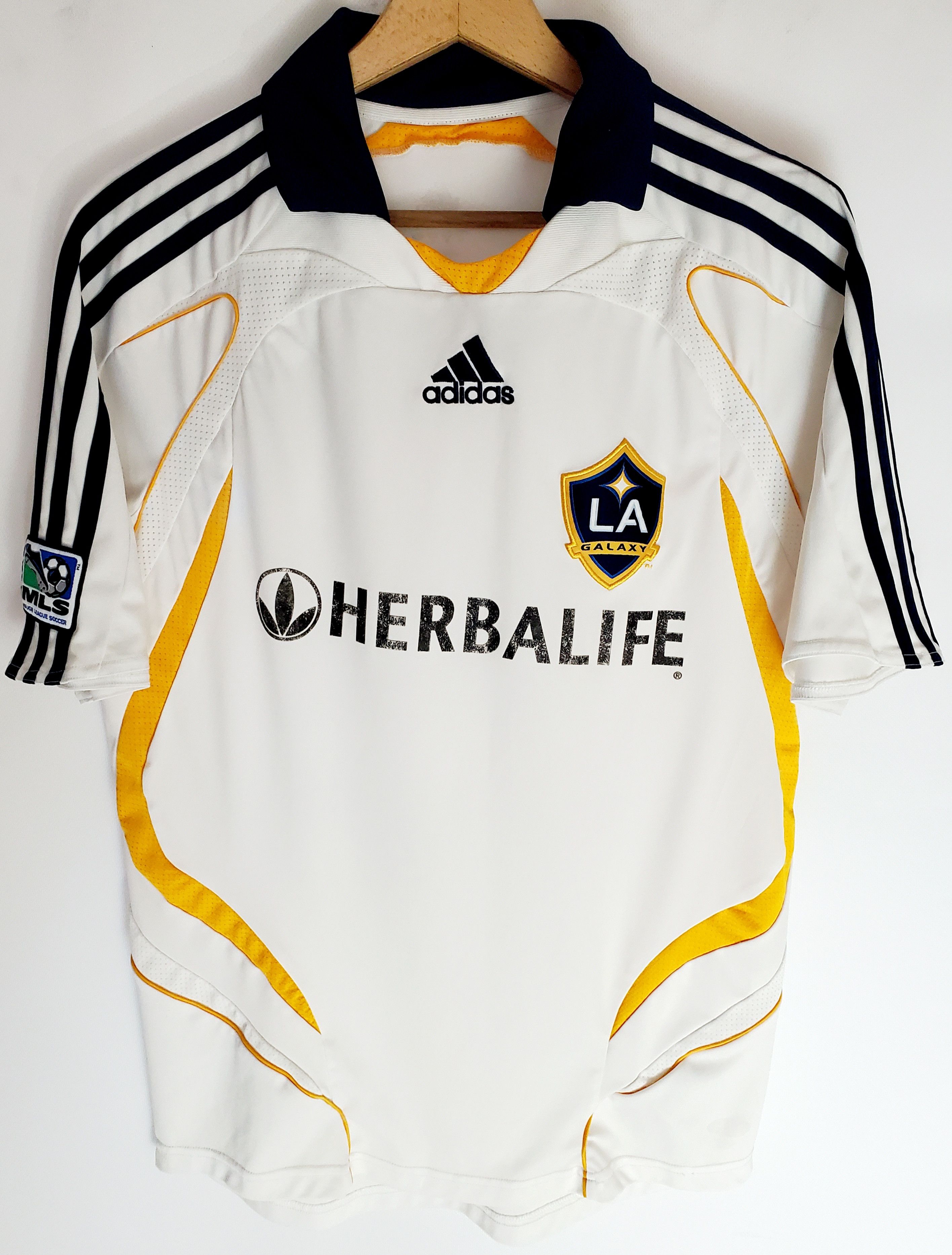 Adidas × Vintage LA GALAXY 2007 2008 HOME JERSEY ADIDAS BECKHAM #23 M Size US M / EU 48-50 / 2 - 1 Thumbnail