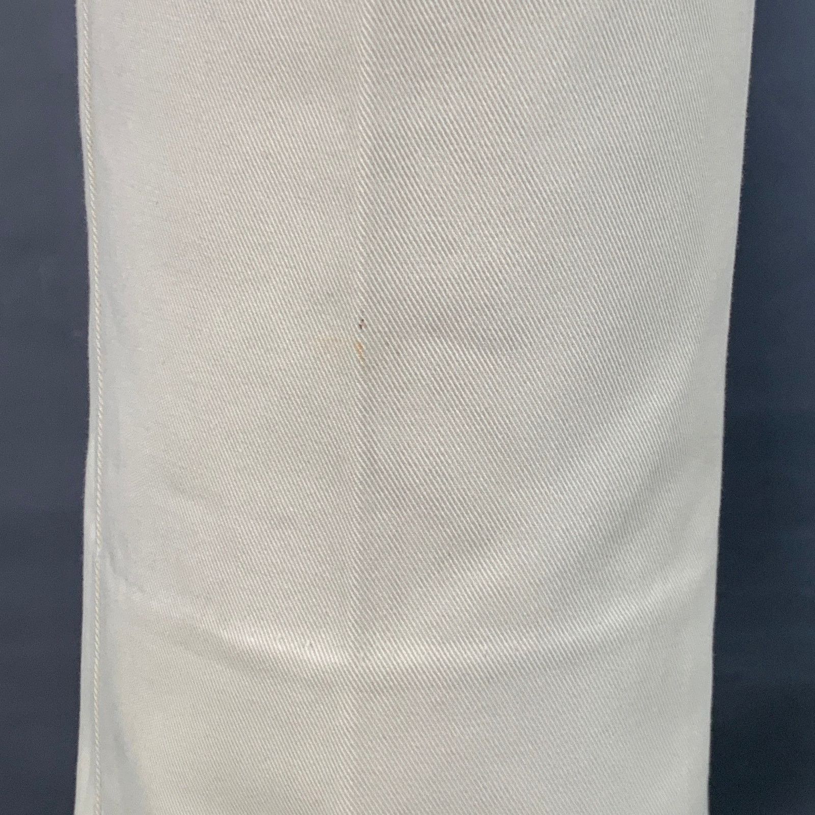 Gucci Size 36 Cream Contrast Stitch Cotton Western Zip Up Suit Size 36R - 10 Thumbnail