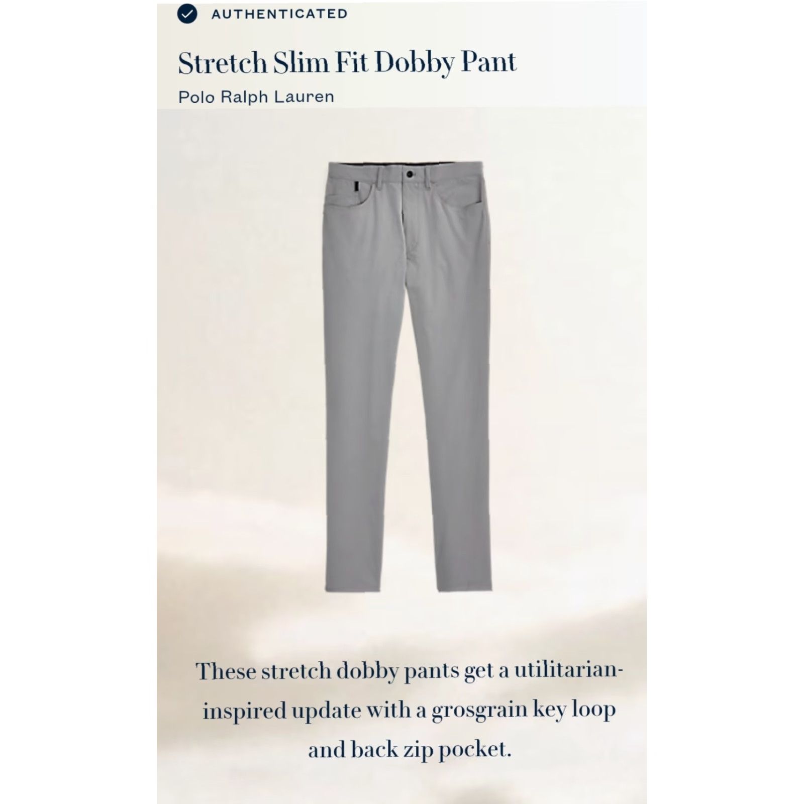 Polo Ralph Lauren VINTAGE Polo Ralph Lauren Pants Mens 33x31 Gray 5 Pocket Performance Stretch Golf Slim Shirt Size US XS / EU 42 / 0 - 4 Thumbnail