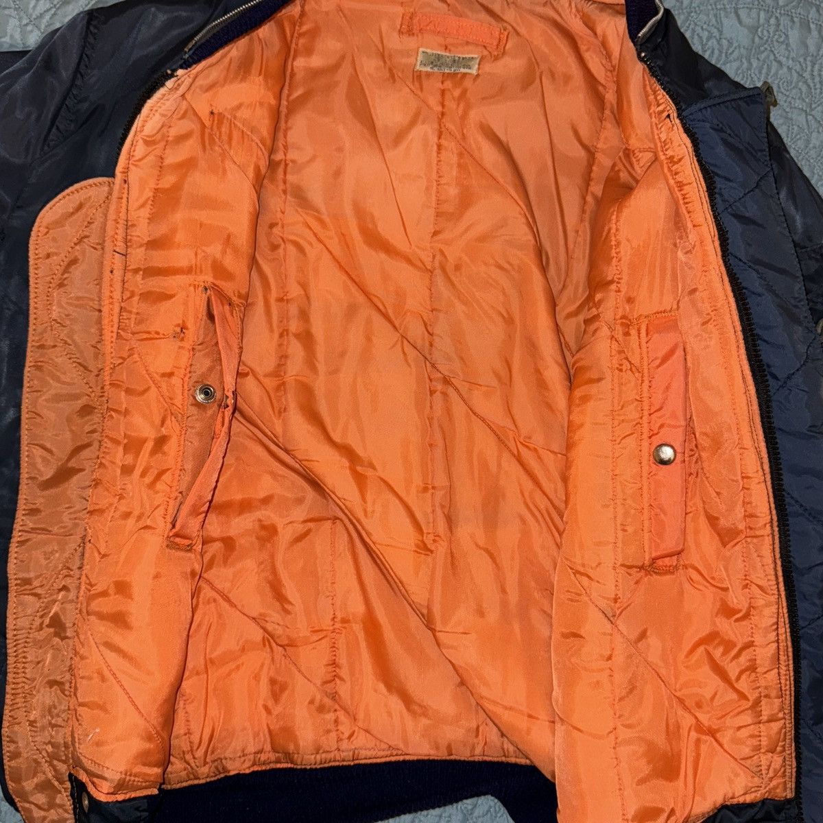Vintage Vintage Buttoned Bomber Jacket Size US L / EU 52-54 / 3 - 4 Thumbnail