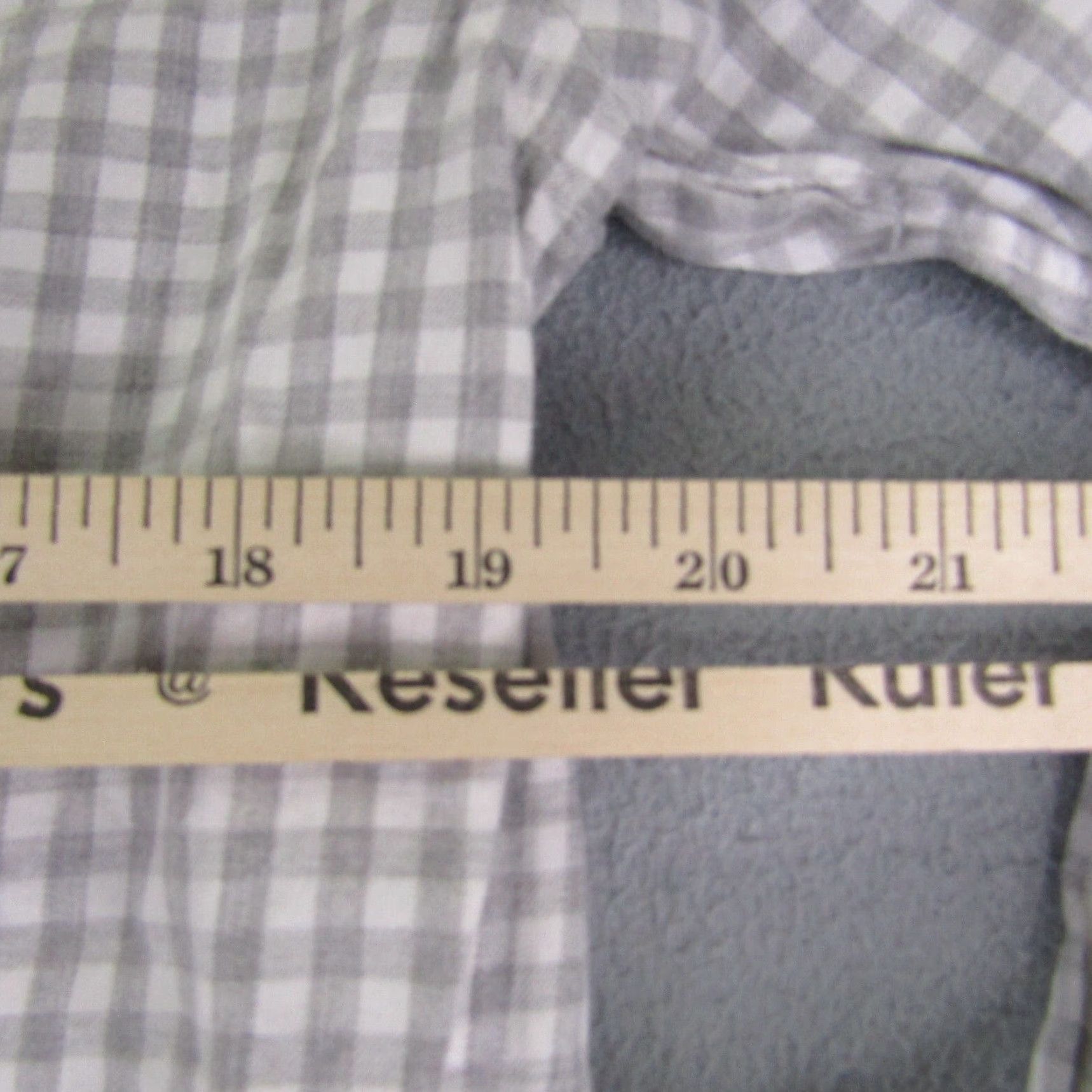 Vintage Spier & Mackay Shirt Mens Large Gray White Gingham Plaid Slim Button Up Size US L / EU 52-54 / 3 - 7 Thumbnail