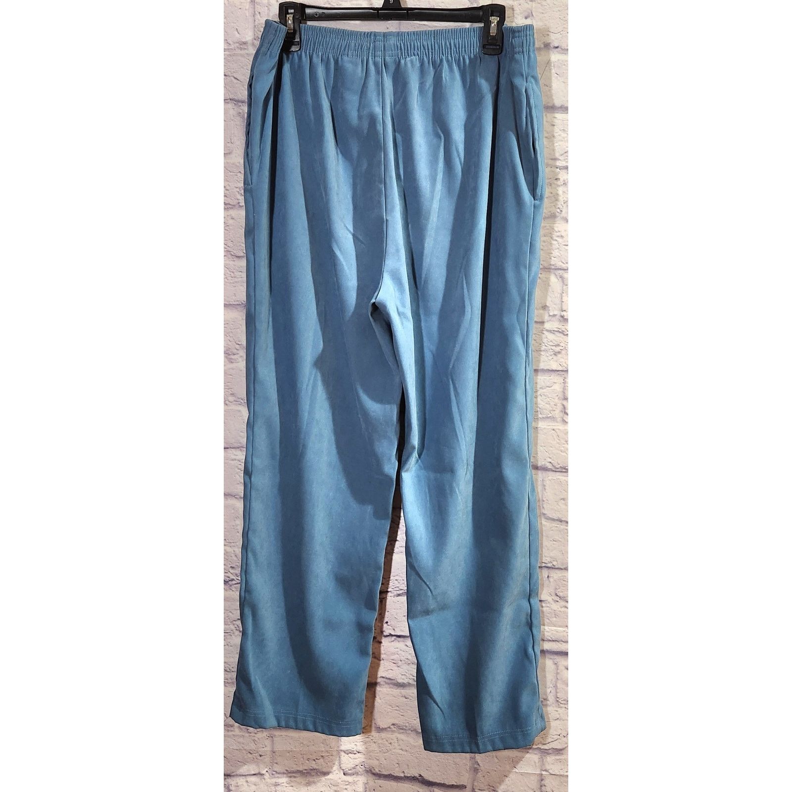 Other Draper's & Damon's Blue Pleated Pull On Pants PL Lightweight Size 34" / US 12 / IT 48 - 4 Thumbnail