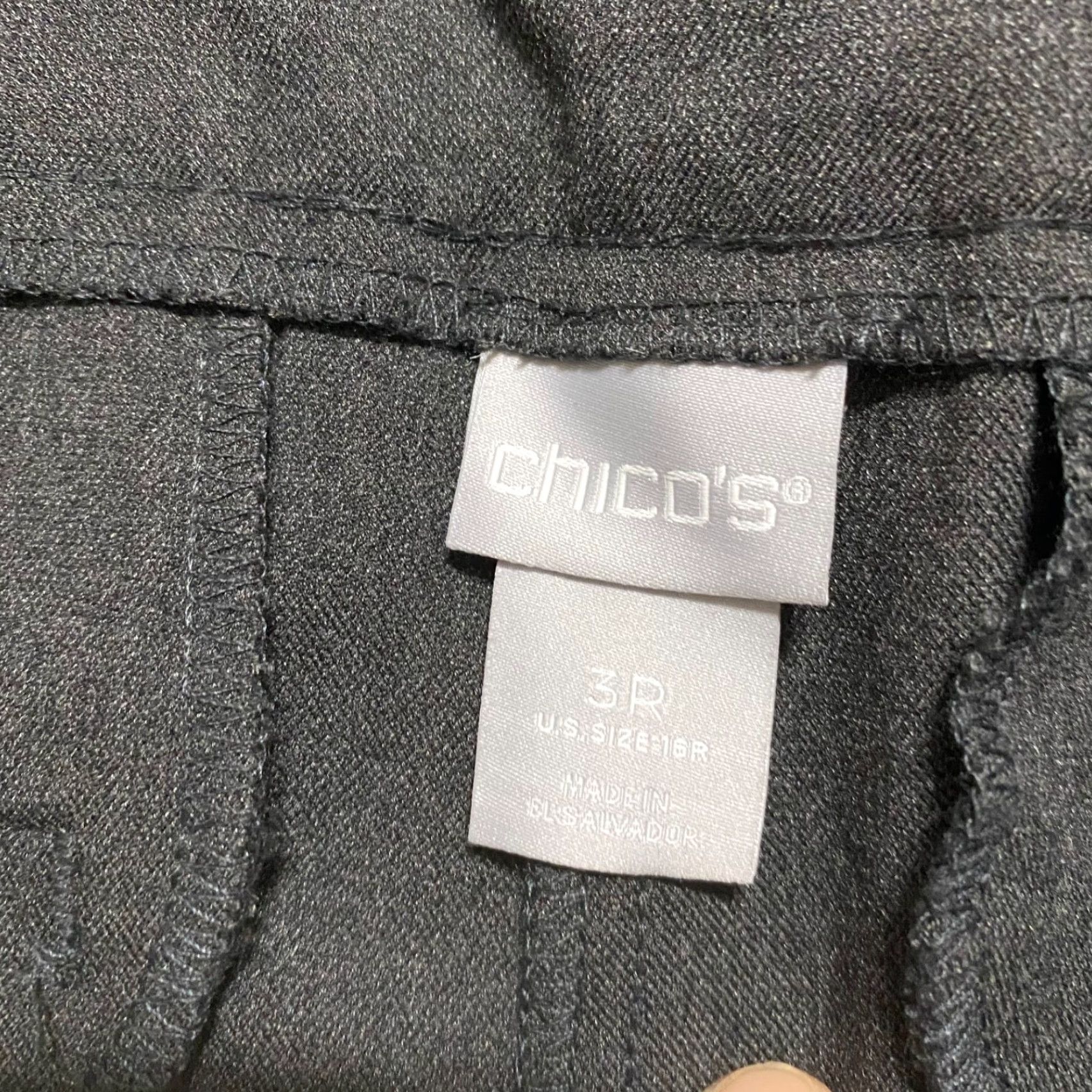 Vintage Chicos Womens 16 Dress Pants Gray High Rise Pull On Pockets Ankle Women 16 Pants Gray High Rise Pull On Pockets Ankle Chico's Size 38" / US 16 / IT 52 - 3 Thumbnail