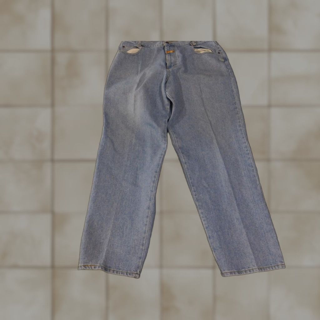 Hugo Boss VINTAGE Boss Jeans Mens 40L Blue Denim Carpenter Straight Leg Made USA 90s Y2K Size US 40 / EU 56 - 1 Thumbnail