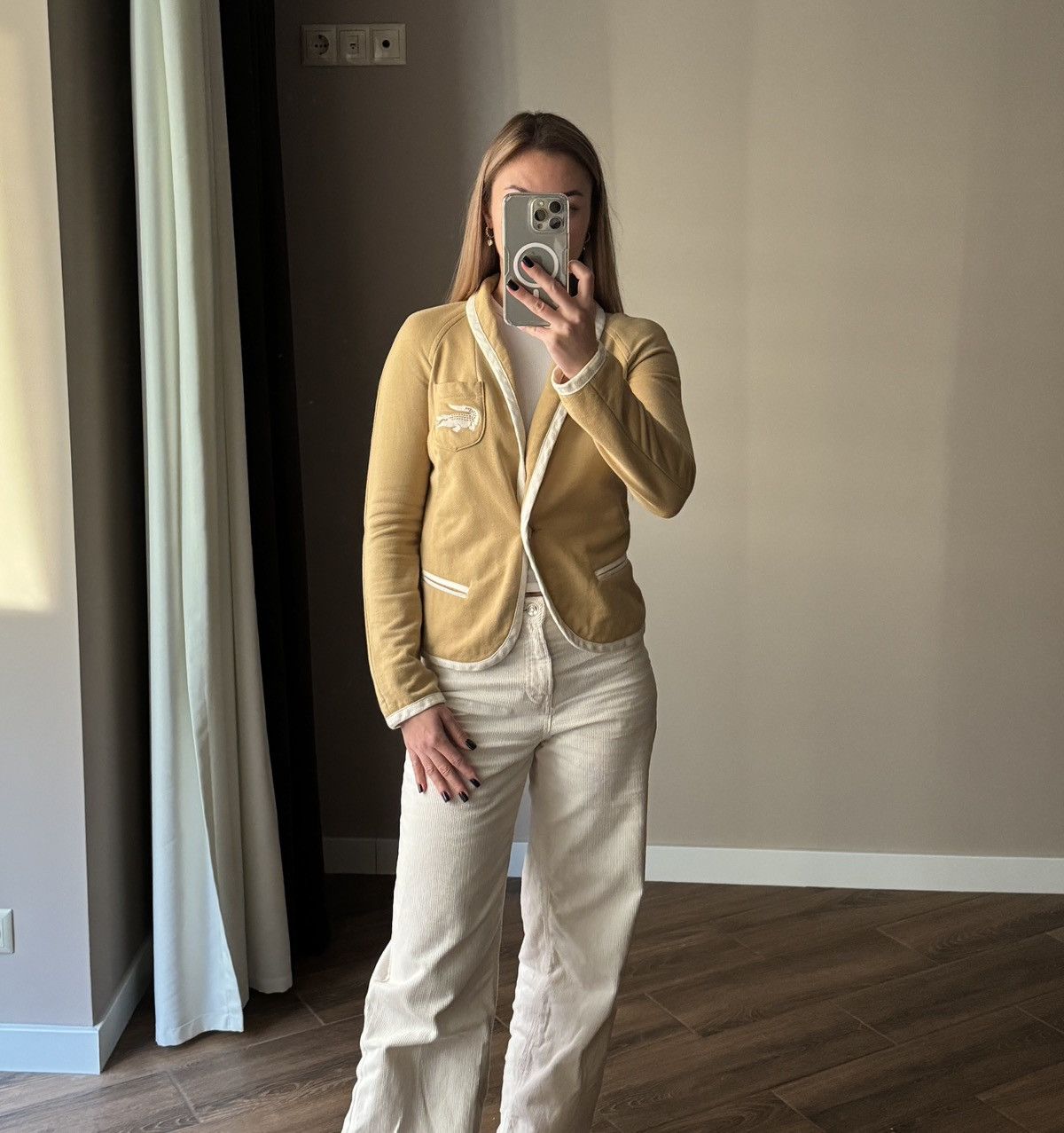 Lacoste × Vintage Women’s Lacoste Cotton Blazer size 36 Size XS / US 0-2 / IT 36-38 - 1 Thumbnail