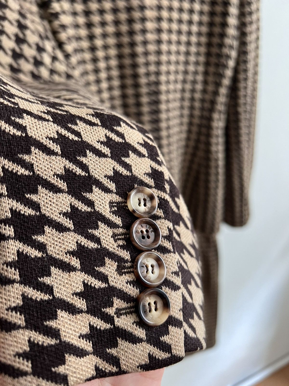 Celine Vintage Celine Houndstooth pattern suit Size L / US 10 / IT 46 - 9 Thumbnail