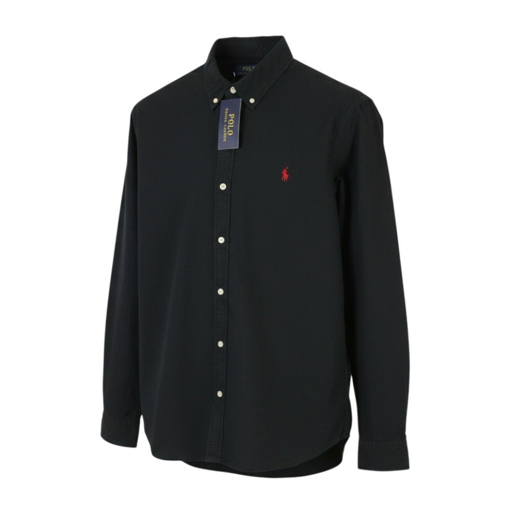 Ralph Lauren CORE REPLEN XL Black Button-Down Neck Slim Fit 87038 Size US XL / EU 56 / 4 - 1 Thumbnail