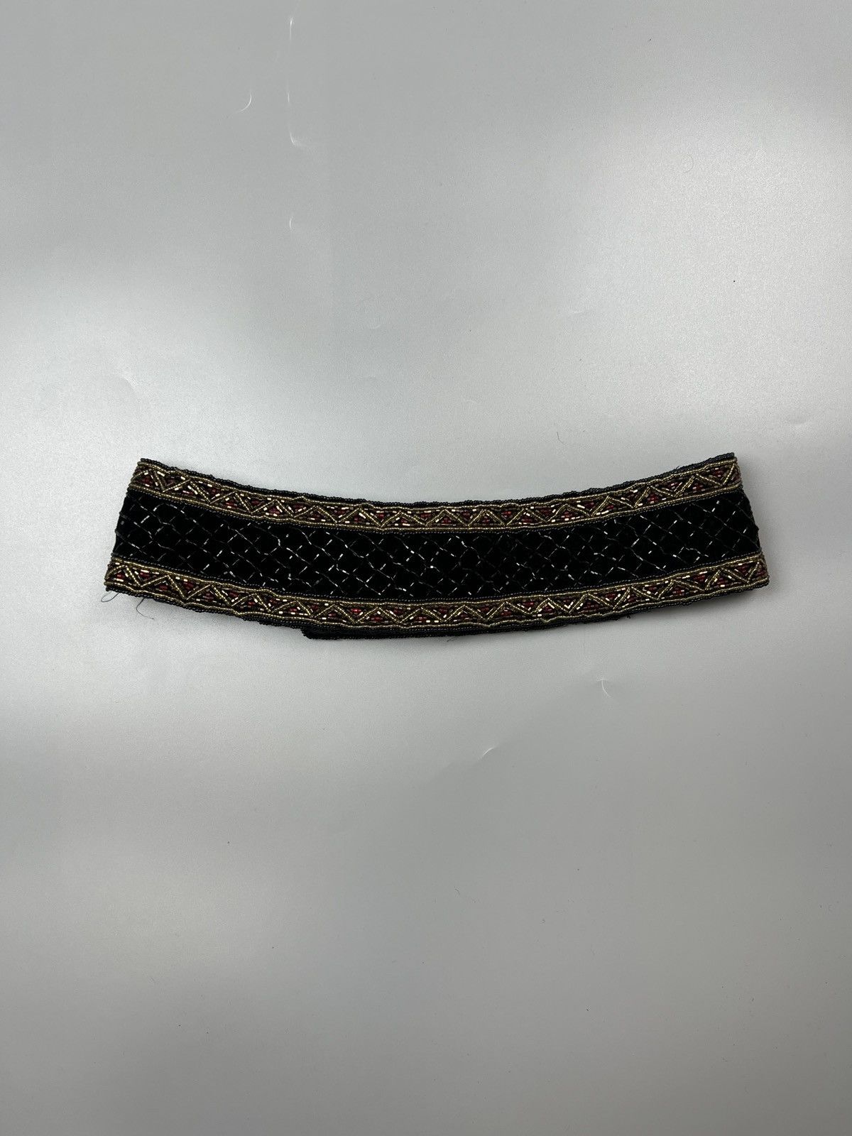 Christian Dior Monsieur Christian Dior Ceintures Vintage Beaded Belt (Y0559) Size ONE SIZE - 1 Thumbnail