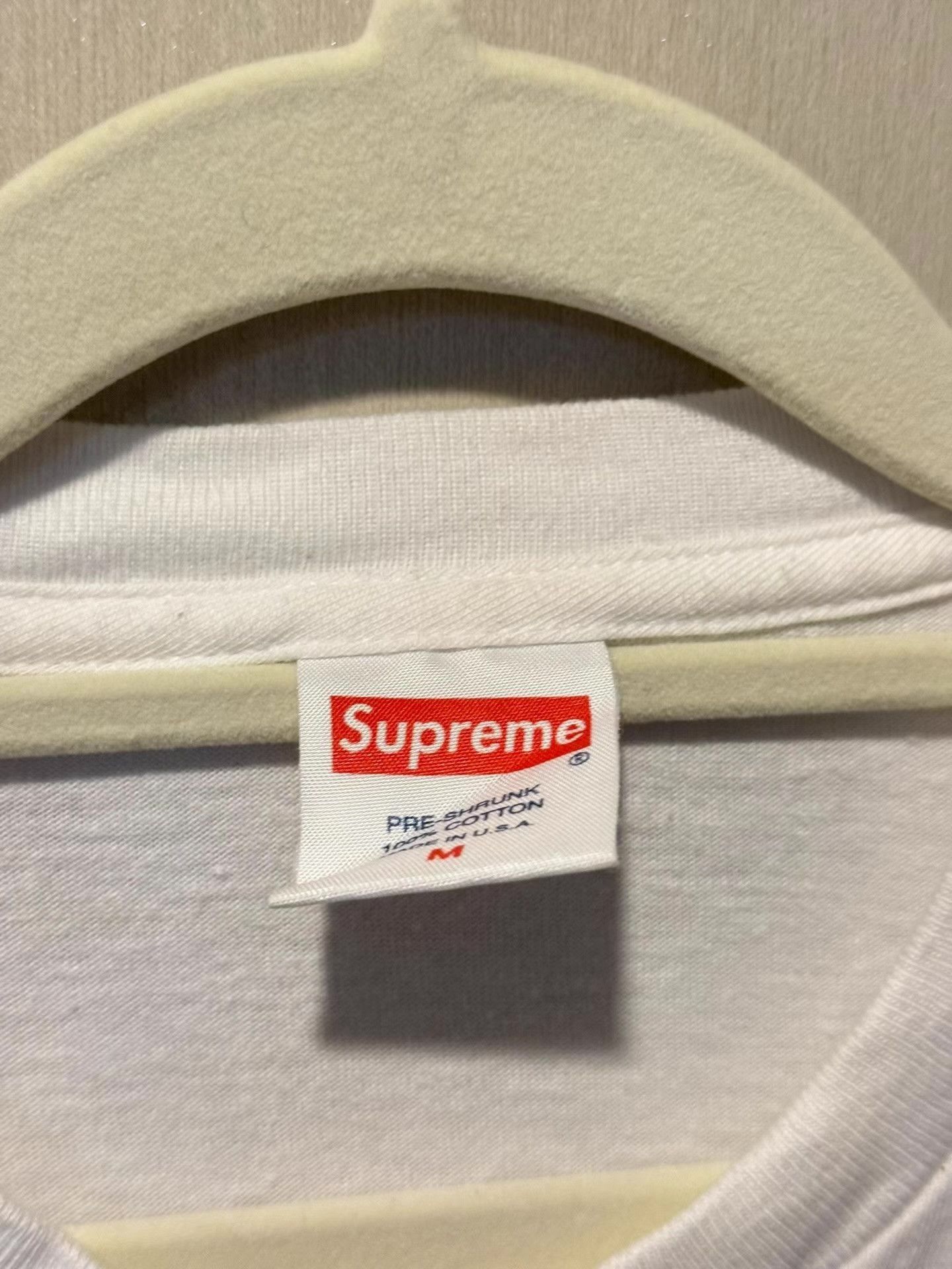 Supreme White Short-Sleeve Graphic T-Shirt Size US M / EU 48-50 / 2 - 2 Thumbnail