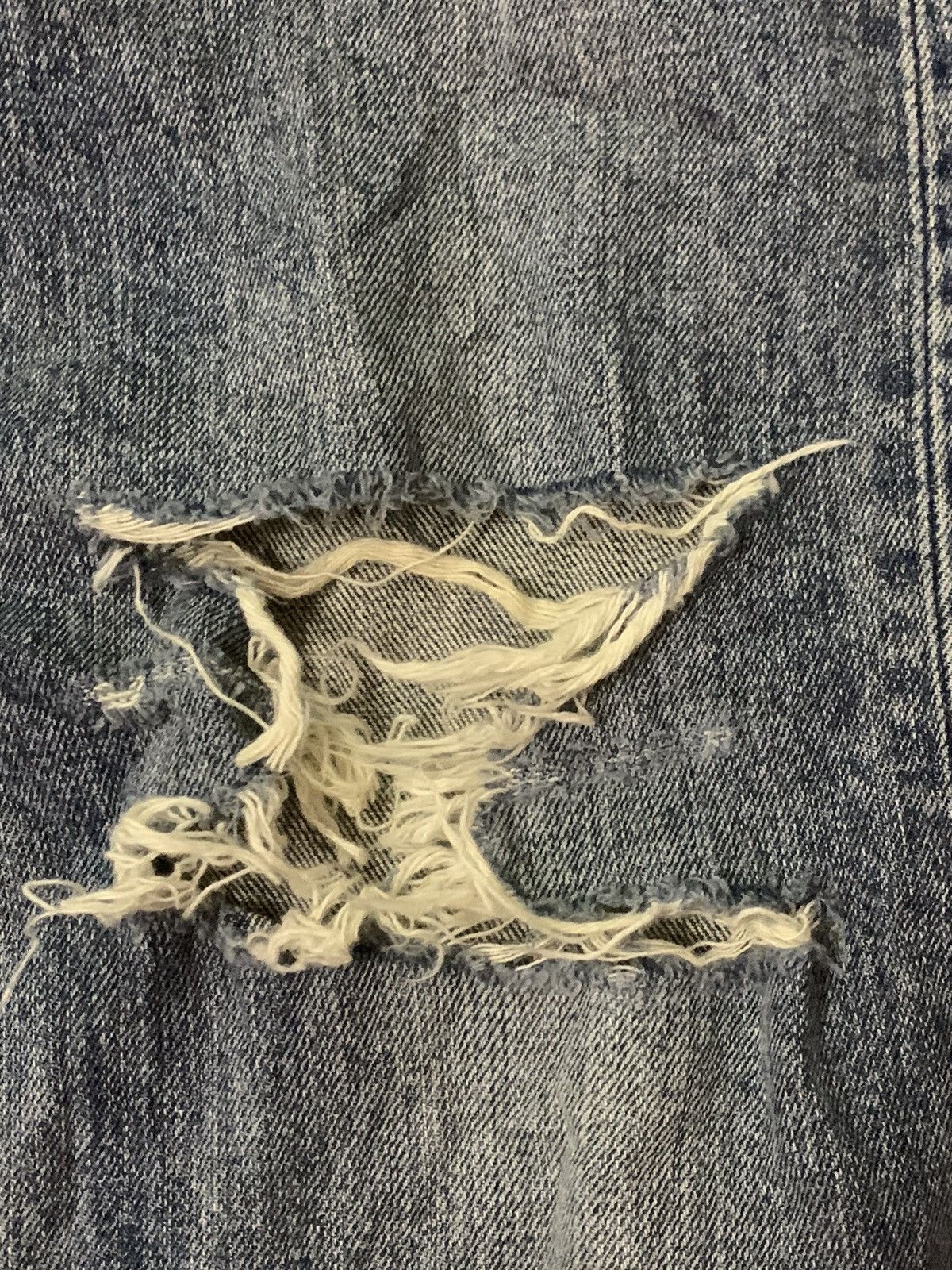 Japanese Brand Ungrid Distressed Denim Flare Denim Jeans Size US 28 / EU 44 - 4 Thumbnail