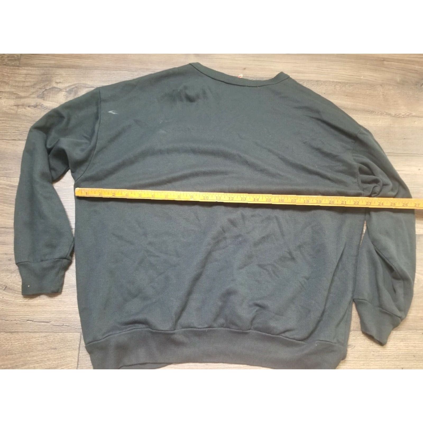 Vintage VINTAGE Sweatshirt American Sunflower Crew Neck XL Gray Distressed Puff Paint Mens Pullover Cotton Blend Size US XL / EU 56 / 4 - 2 Thumbnail