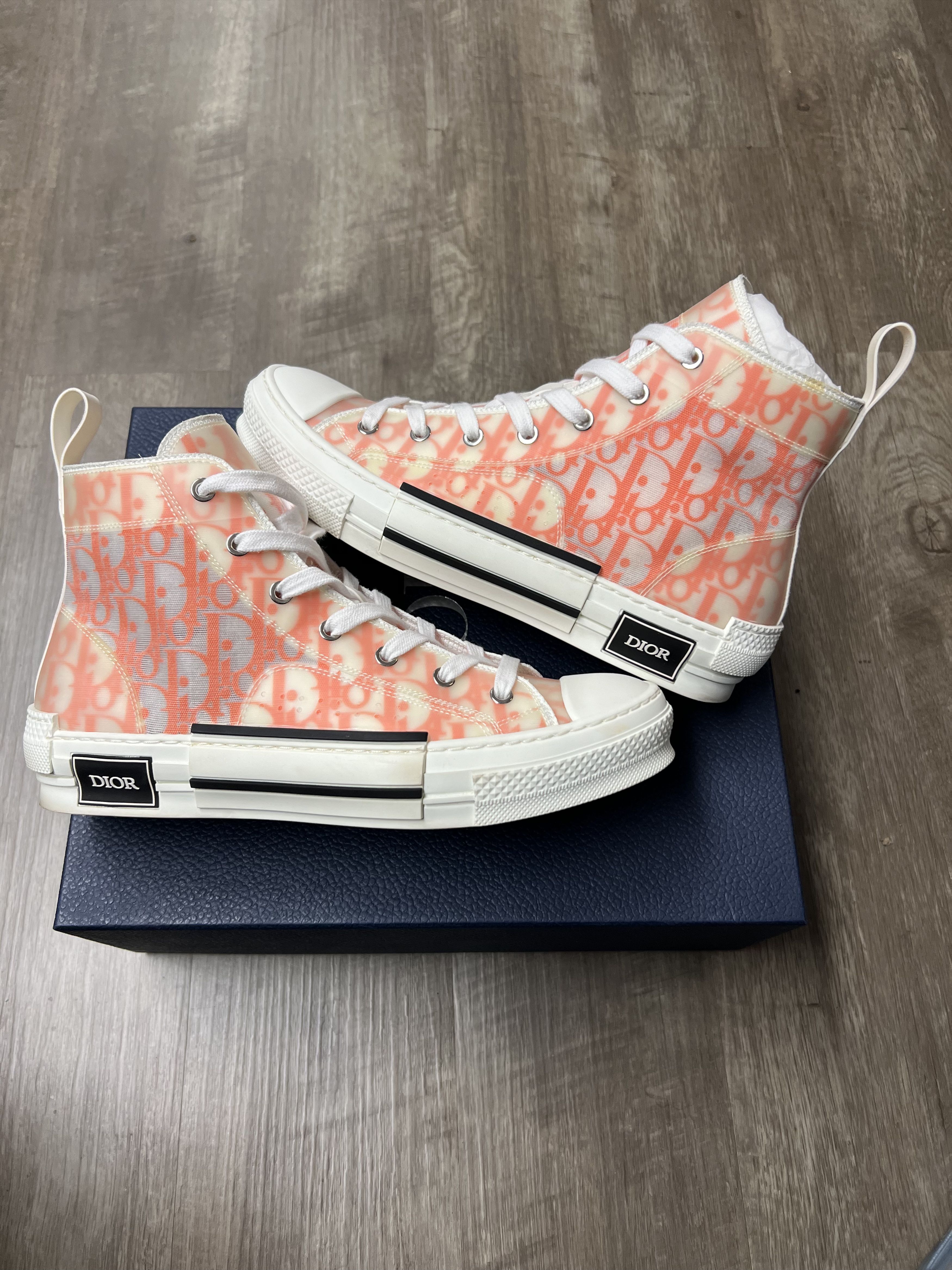 Dior DIOR B23 HIGH ORANGE OBLIQUE CANVAS Size US 8 / EU 41 - 2 Thumbnail