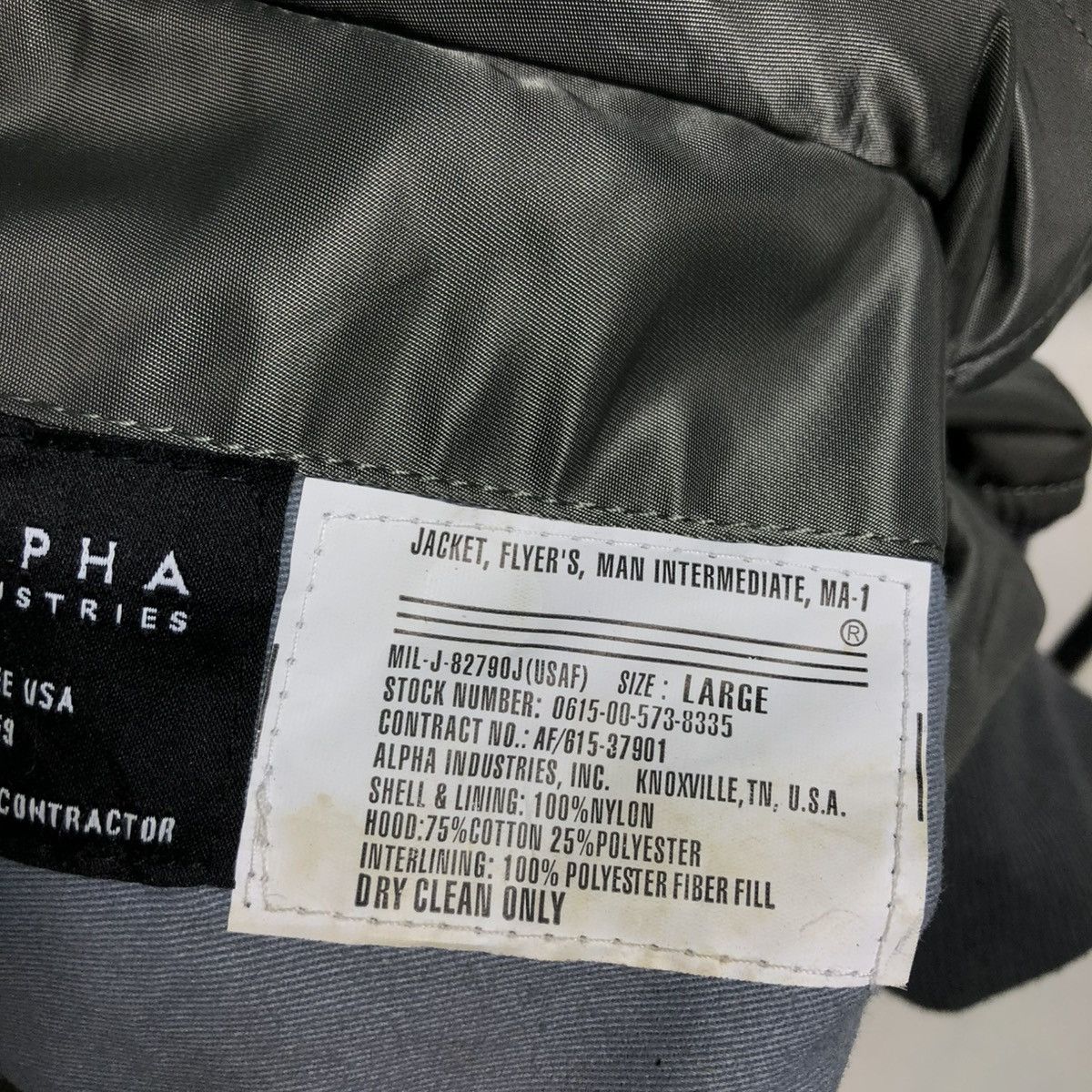 Alpha Industries 🔥VINTAGE REVERSIBLE BOMBER JACKET ALPHA INDUSTRIES BIG LOGO Size US L / EU 52-54 / 3 - 23 Thumbnail