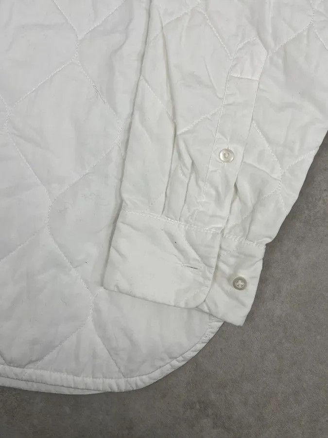 Dries Van Noten Dries Van Noten White Quilted Effect Shirt Size US M / EU 48-50 / 2 - 10 Thumbnail