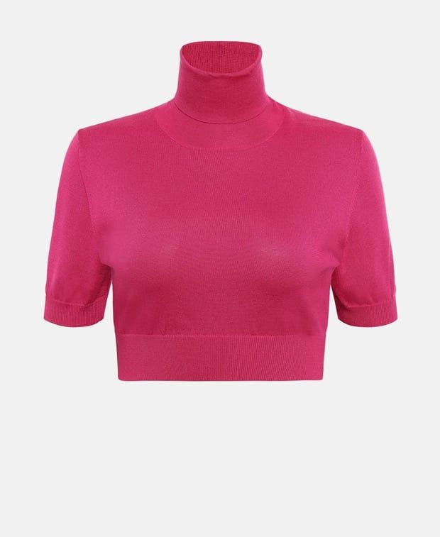 Dolce & Gabbana Silk short-sleeved pullover Size XXS / US 00 / IT 34 - 1 Thumbnail