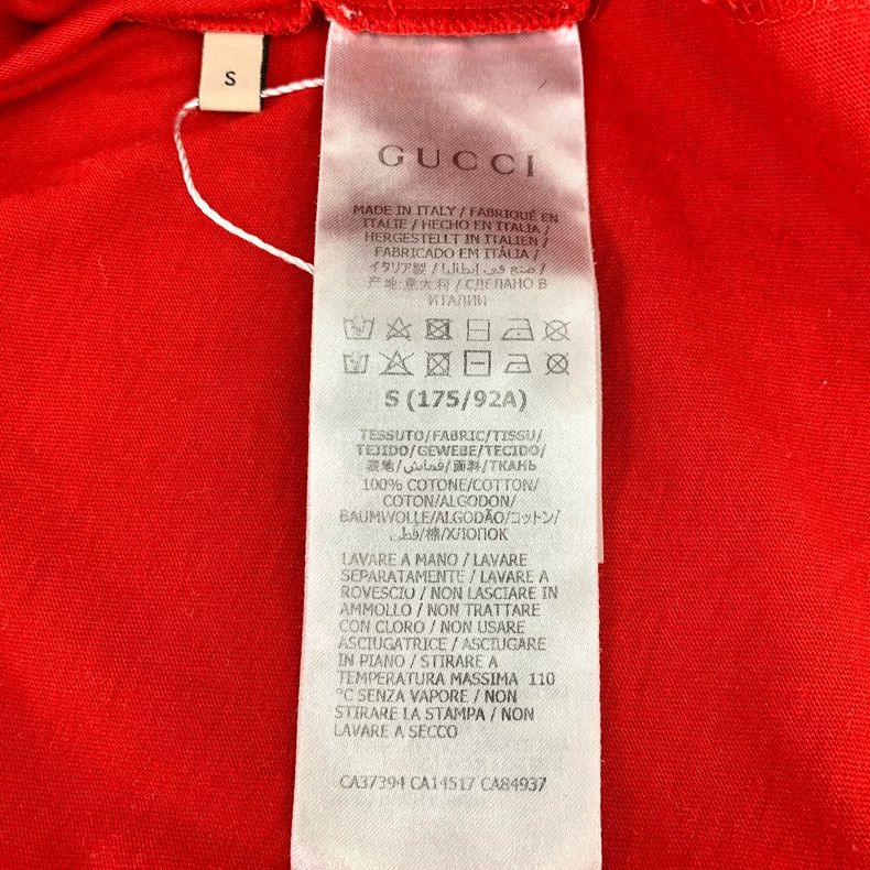 Gucci Gucci Red star printed round-neck cotton short-sleeved T-sh Size US S / EU 44-46 / 1 - 7 Thumbnail