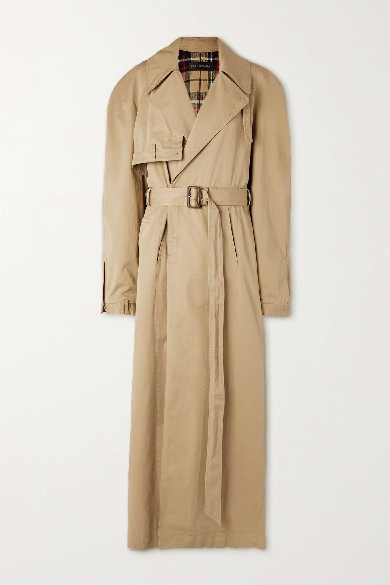 Balenciaga o1y0625 Overcoat & Trench Coat in Beige Size S / US 4 / IT 40 - 1 Thumbnail