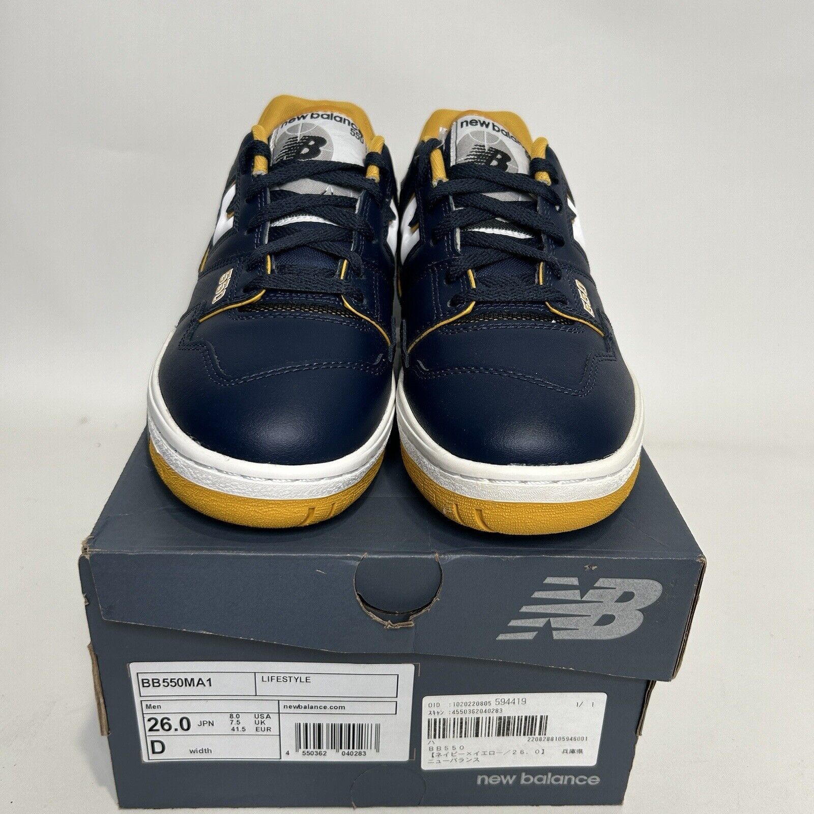 New Balance New Balance 550 “Michigan/Navy Yellow” 2024 Size US 8 / EU 41 - 2 Thumbnail