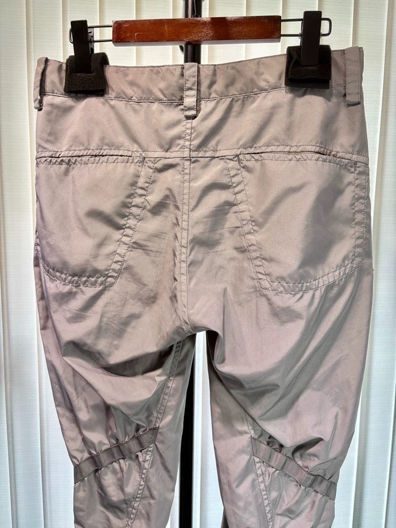 Issey Miyake Issey Miyake size:1 Grey pleated spiral textured casual pa Size 22" - 3 Thumbnail