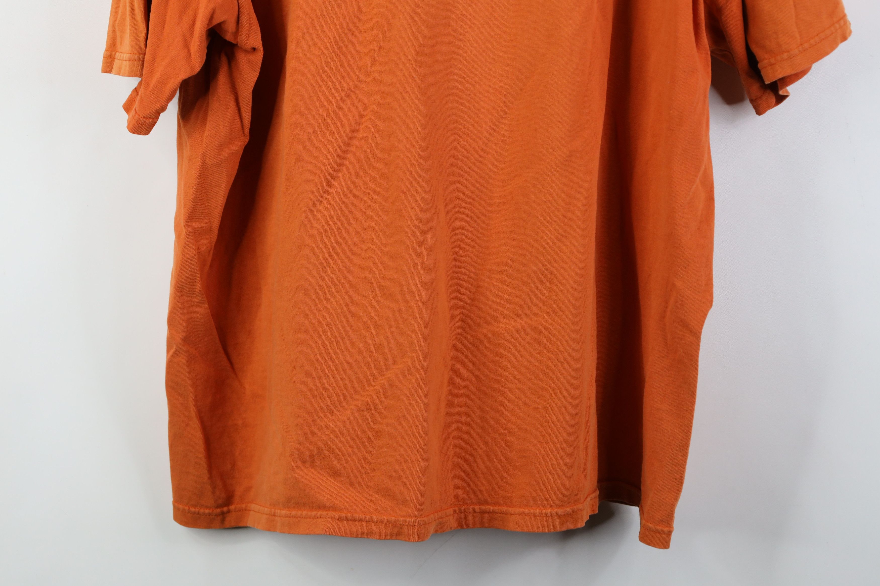 Nike Vintage 90s Y2K Nike Scott Big Center Swoosh T-Shirt Orange Size US XL / EU 56 / 4 - 17 Thumbnail
