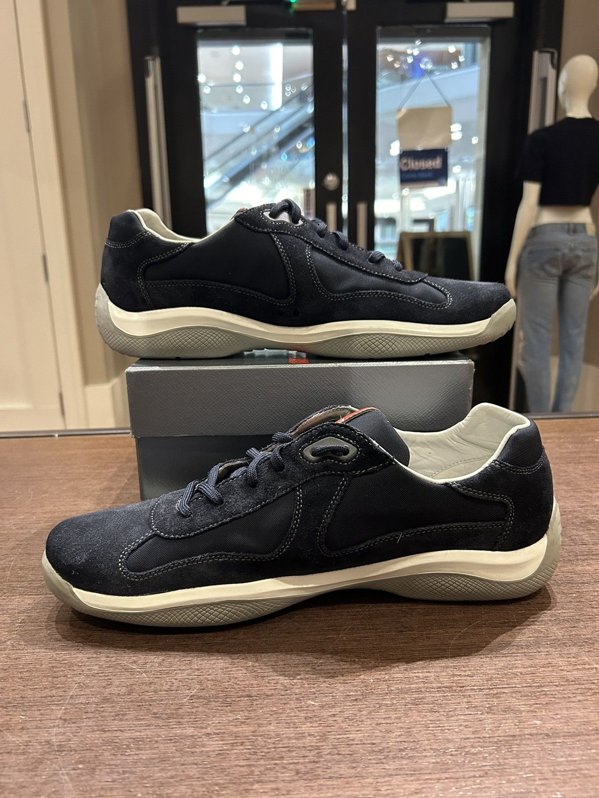 Prada Prada Americas Cup Navy Suede Size US 11 / EU 44 - 2 Thumbnail