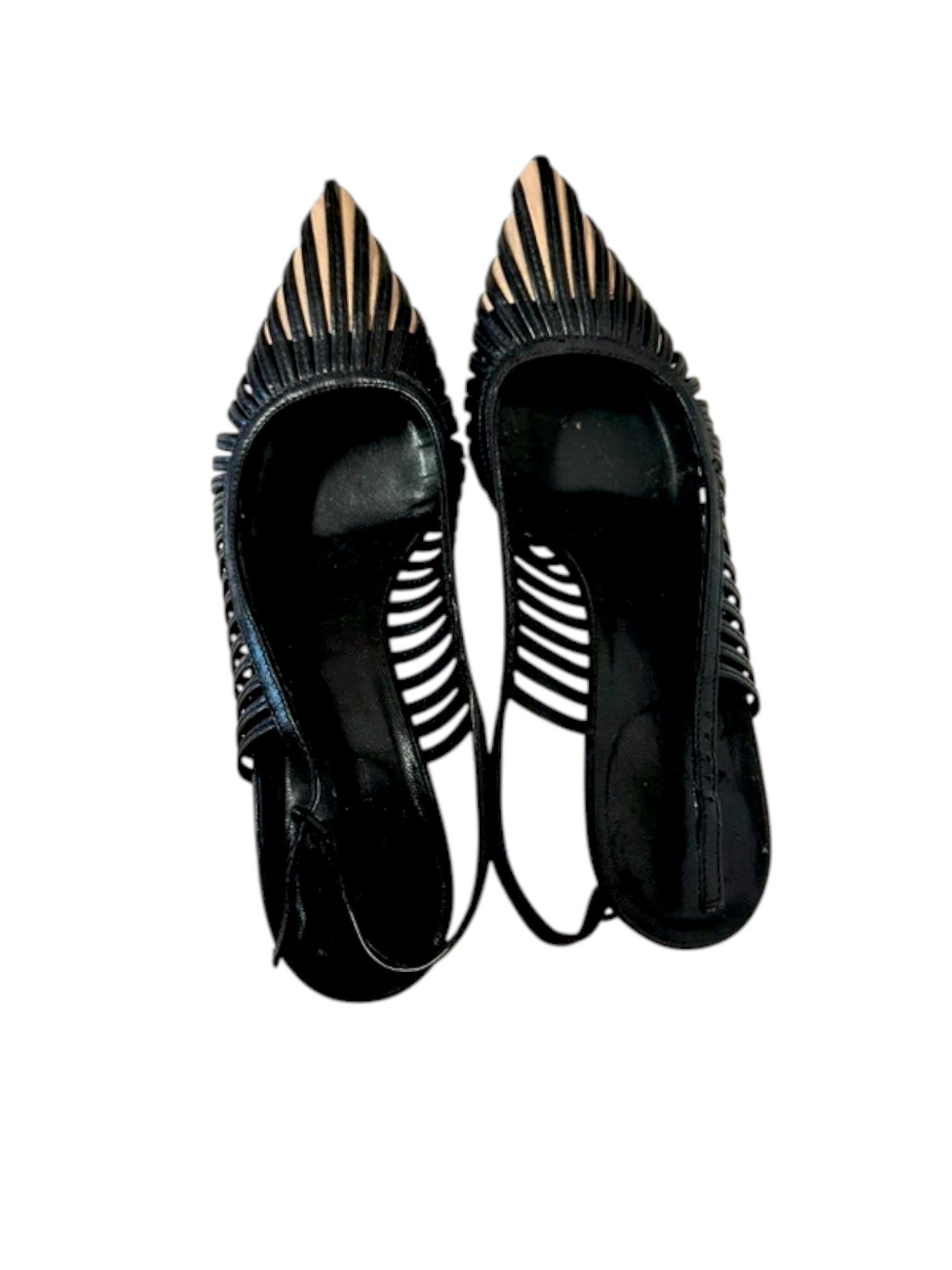 Gucci Gucci Cutout Leather Slingback Heels, c. Early 2000s Size US 5.5 / IT 35.5 - 3 Thumbnail
