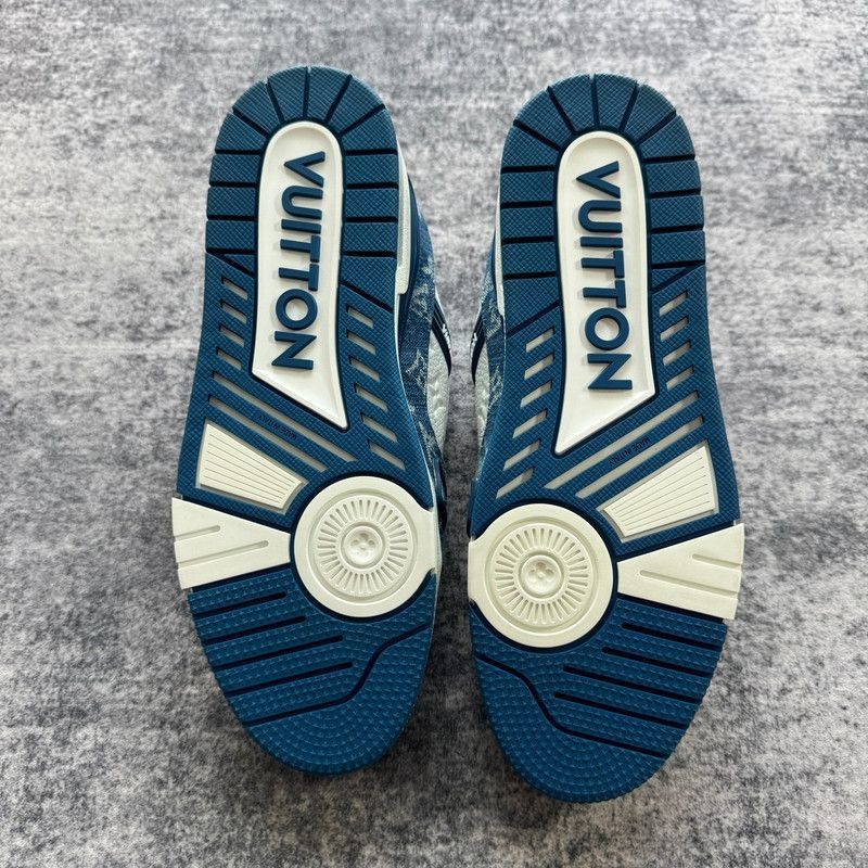 Louis Vuitton Louis Vuitton Denim Low-Top Fashion Sneakers -2508 Size US 8.5 / EU 41-42 - 4 Thumbnail