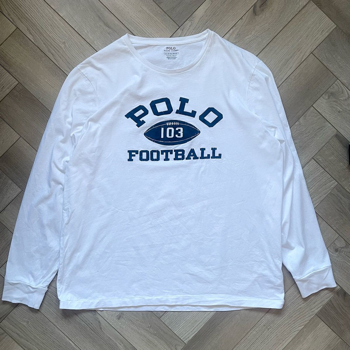 Ralph Lauren Polo Ralph Lauren Football Long Sleeve T Shirt Size US XL / EU 56 / 4 - 1 Thumbnail