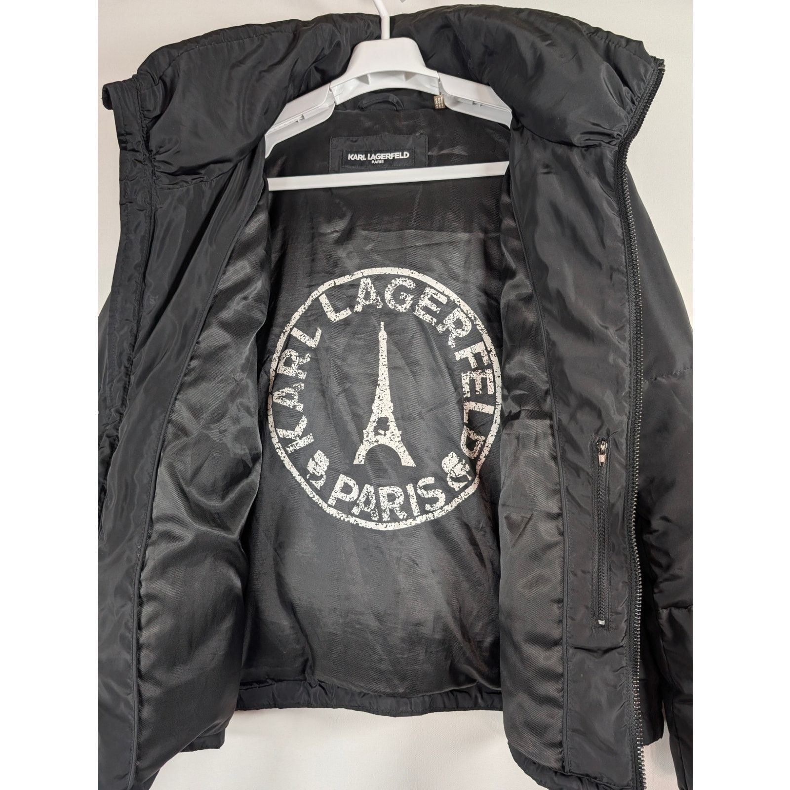 Karl Lagerfeld Karl Lagerfeld Paris Short Hooded Down Blend Puffer Jacket L Size US L / EU 52-54 / 3 - 5 Thumbnail