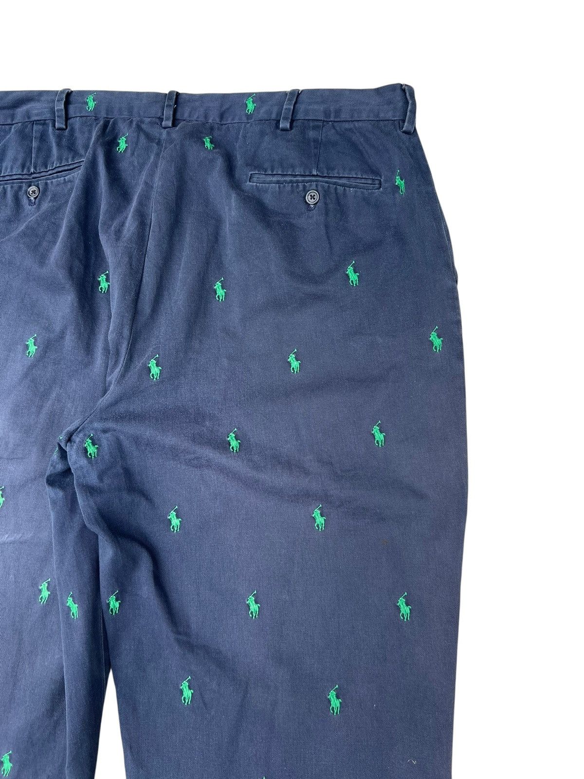 Polo Ralph Lauren Vintage 90s Polo Ralph Lauren Small Pony Faded Navy Trouser Size US 38 / EU 54 - 16 Thumbnail