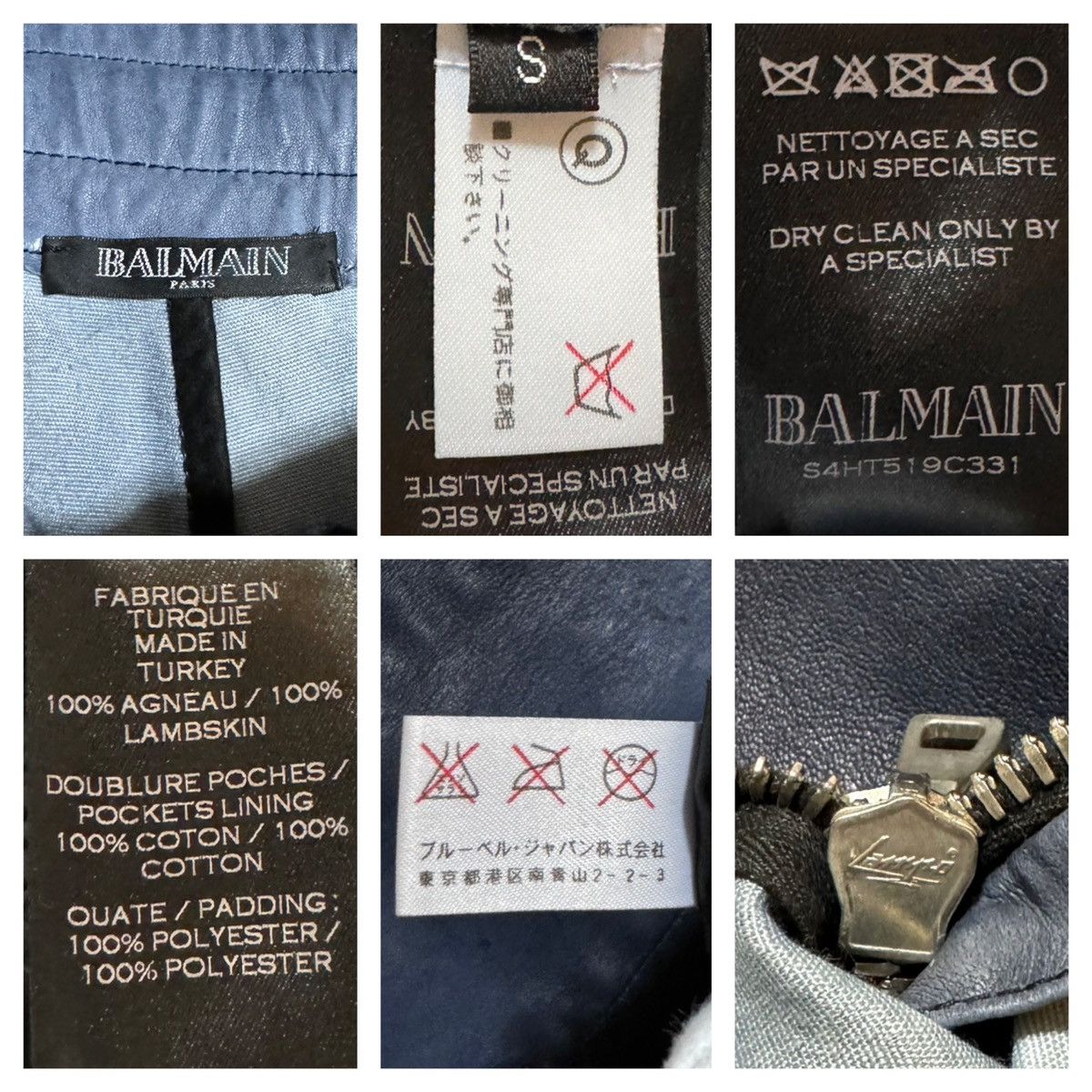 Balmain Balmain Homme Super Stretch Lamb Leather Biker Pants Size US 28 / EU 44 - 2 Thumbnail