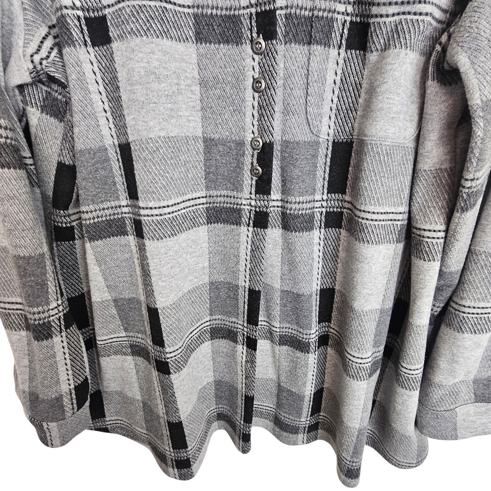 Soft Surroundings Soft Surroundings Womens Plaid Flannel Tunic Size L Comfy Size L / US 10 / IT 46 - 3 Thumbnail