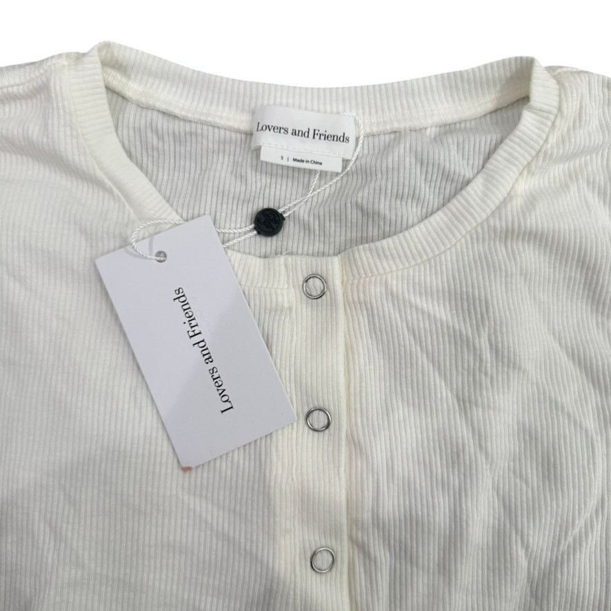Lovers and Friends Lovers + Friends Peoria Bodysuit in Ivory, Size S Size S / US 4 / IT 40 - 5 Thumbnail