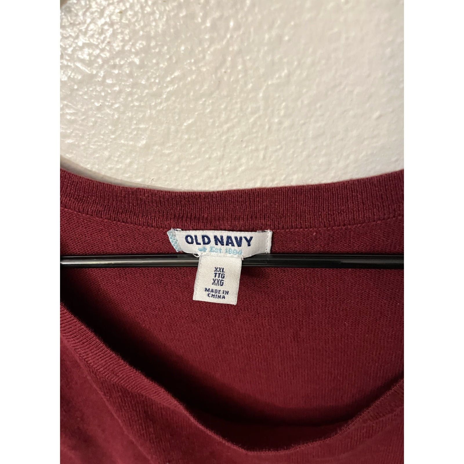 Old Navy VINTAGE Old Navy Women’s Red Knit Sweater 2XL Long Sleeve Cable-Knit Fall Winter Casual Size XXL / US 16-18 / IT 52-54 - 2 Thumbnail