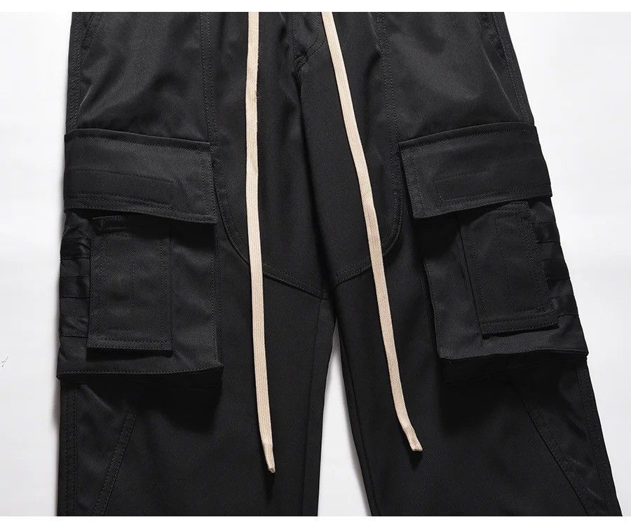 Utility tactical flared cargo pants y2k