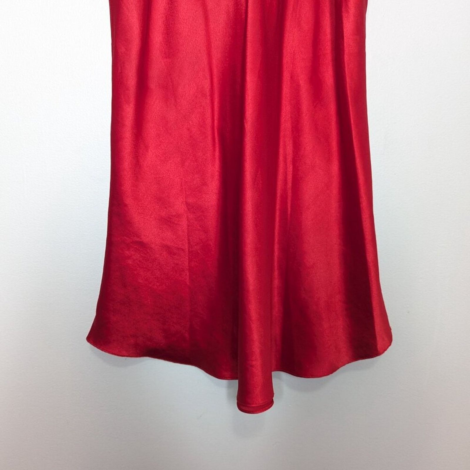 Vintage Vintage 90's Red Embroidered Heart Pattern Semi Sheer Dress Size M / US 6-8 / IT 42-44 - 7 Thumbnail
