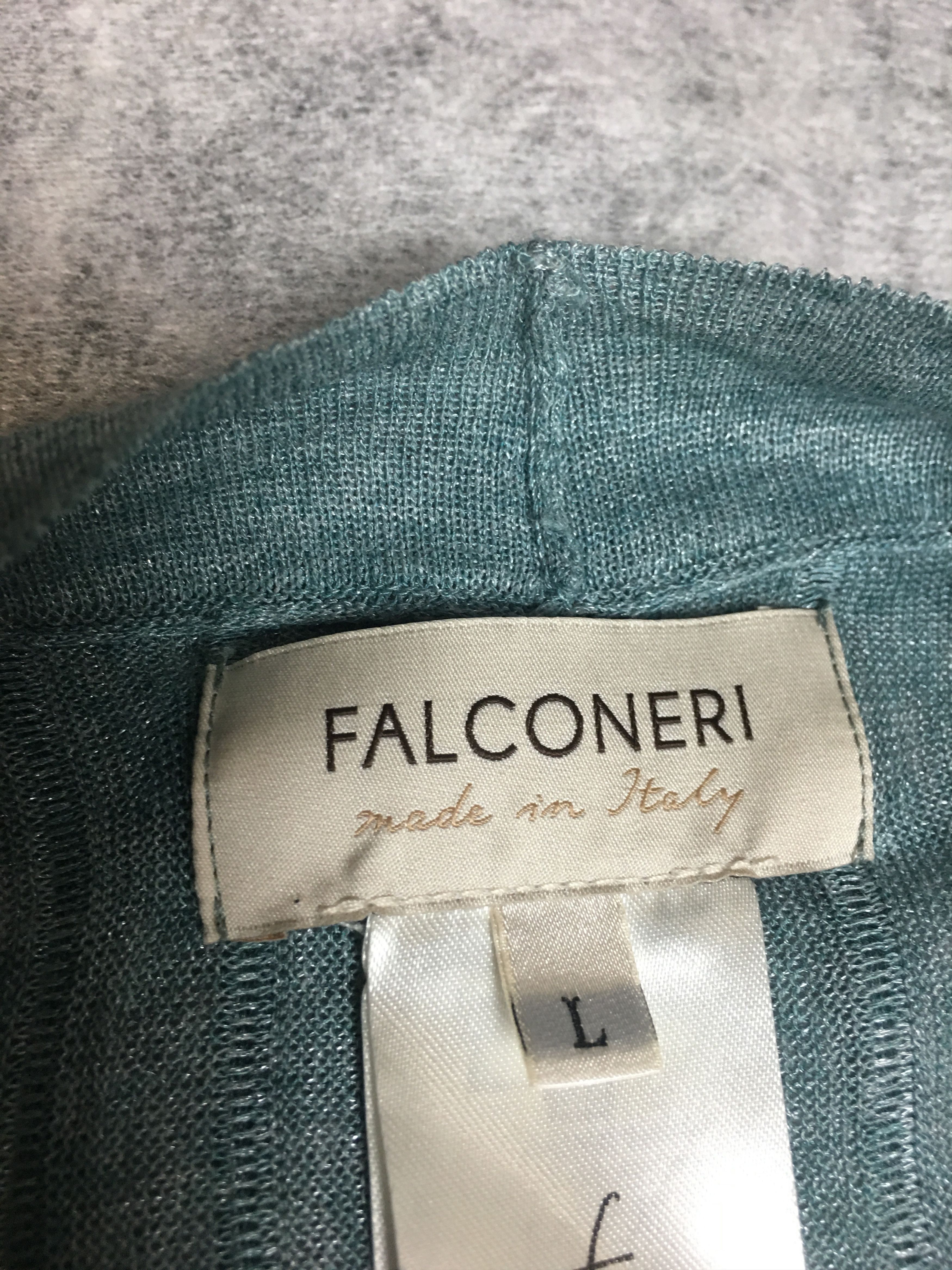 Other Falconeri Italy Turquoise Knit Cardigan Size L Size L / US 10 / IT 46 - 7 Thumbnail