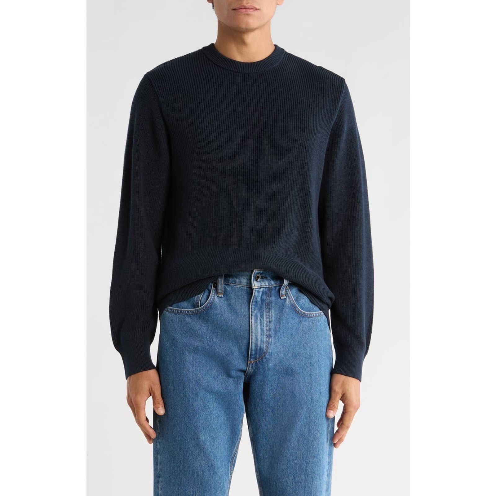 Rag & Bone Rag & Bone M Men’s Navy Curtis Cotton Crew Neck Sweater $278 Size US M / EU 48-50 / 2 - 1 Thumbnail