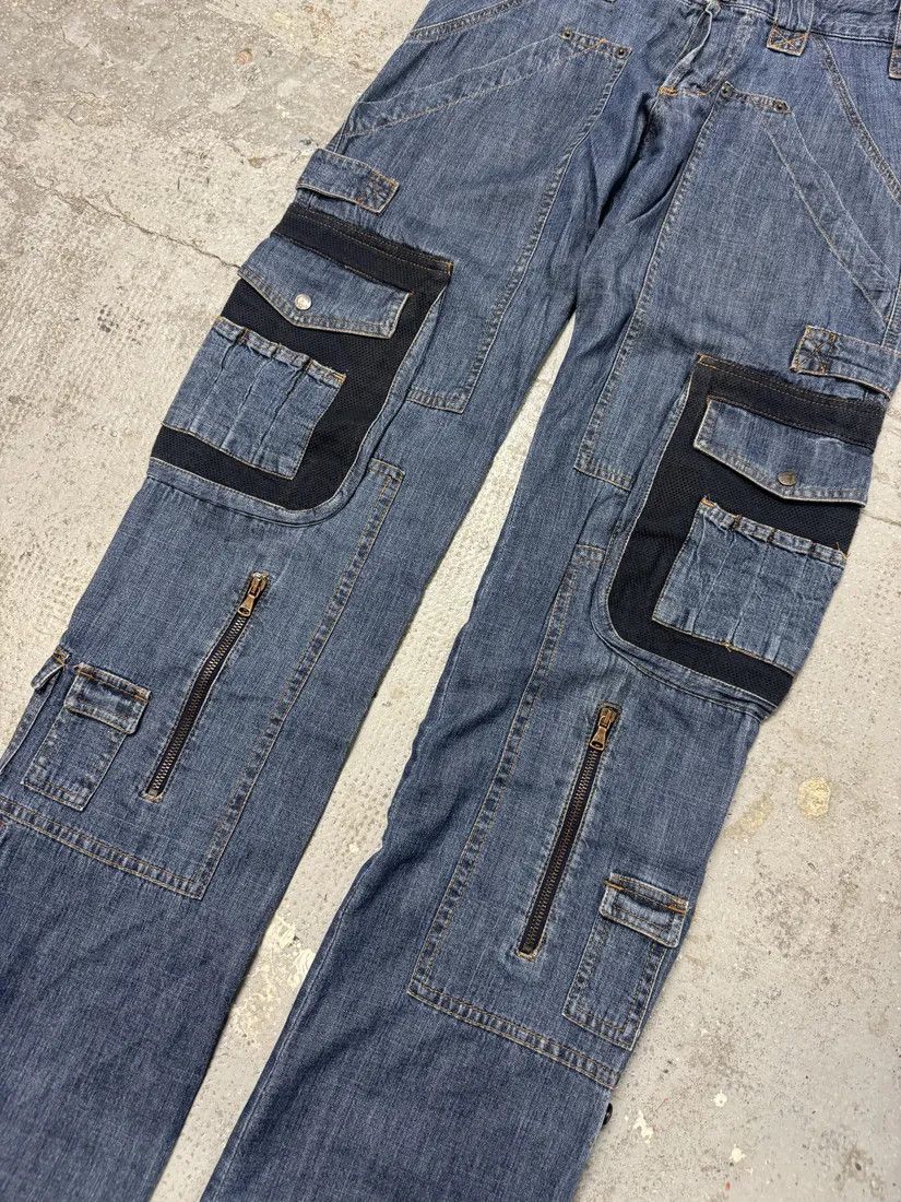 Designer × Dolce & Gabbana × Vintage AW2004 Dolce & Gabbana Blue Cargo Denim Jeans Size US 33 - 8 Thumbnail