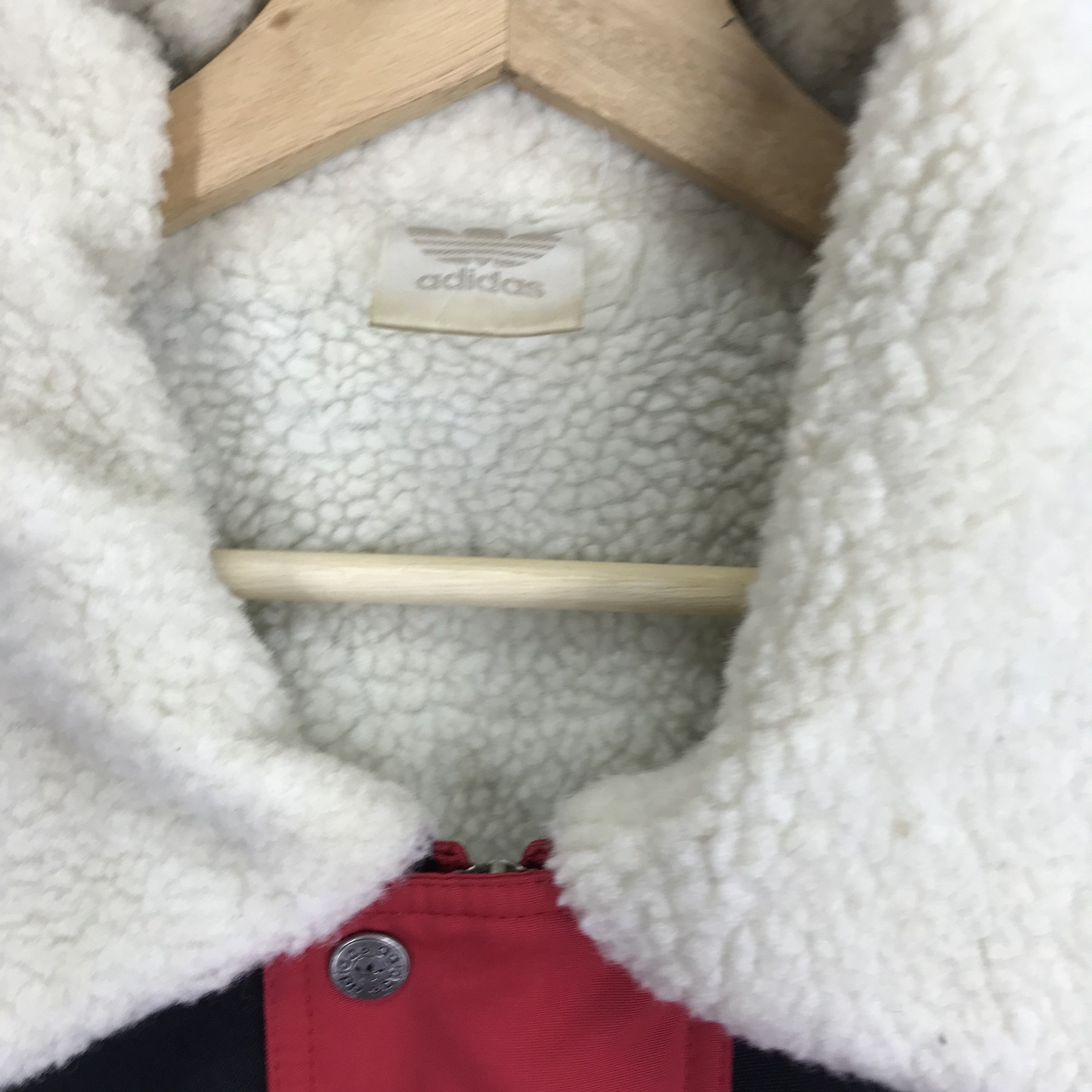 Adidas Vintage 90s Adidas Sherpa Lined Jacket - 126 Size US L / EU 52-54 / 3 - 6 Thumbnail
