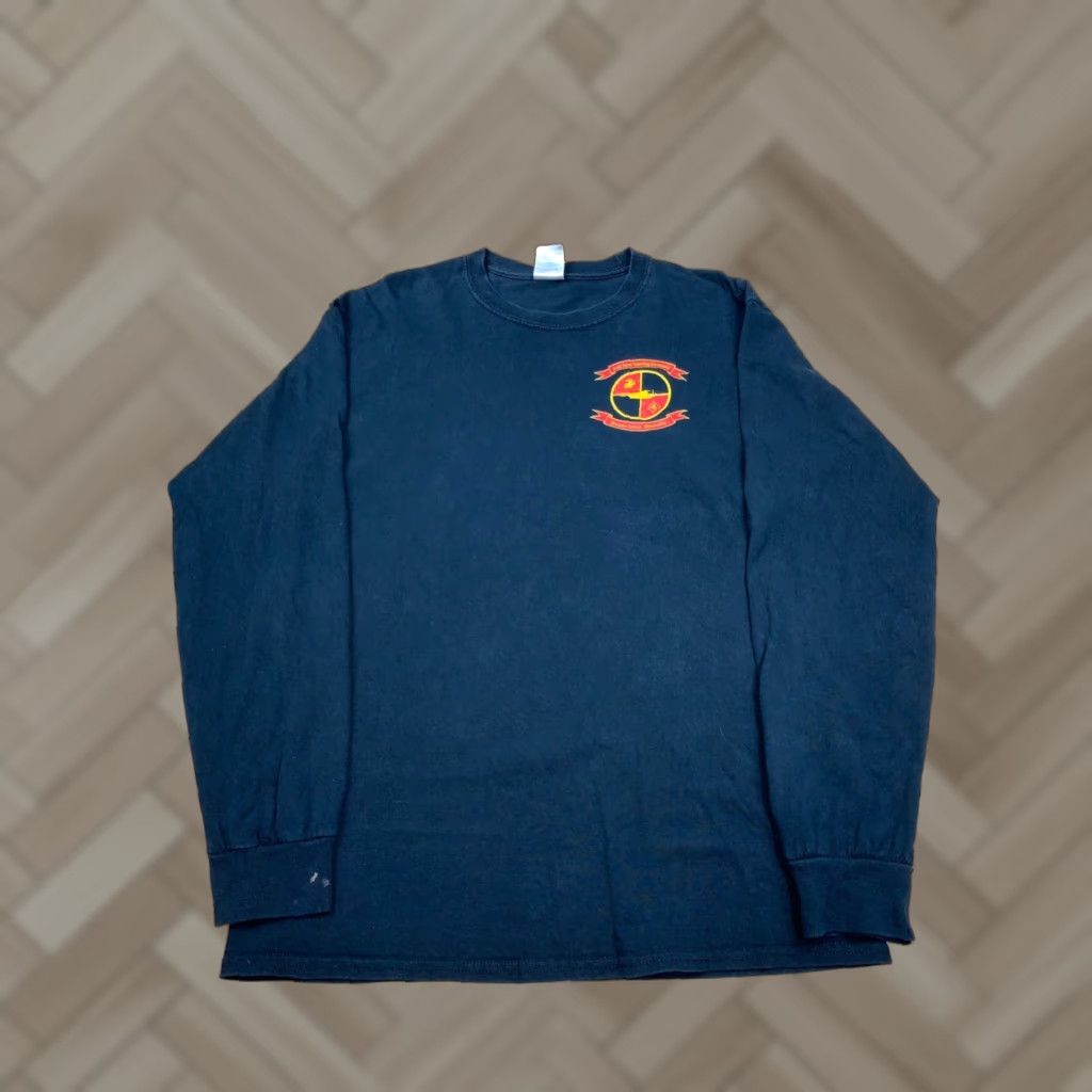 Gildan Angels of Death Anti Tank Training Company Long Sleeve Shirt M Military Gildan Black Men's Shirt Crew Neck Graphic Print Vintage No Size US M / EU 48-50 / 2 - 1 Thumbnail