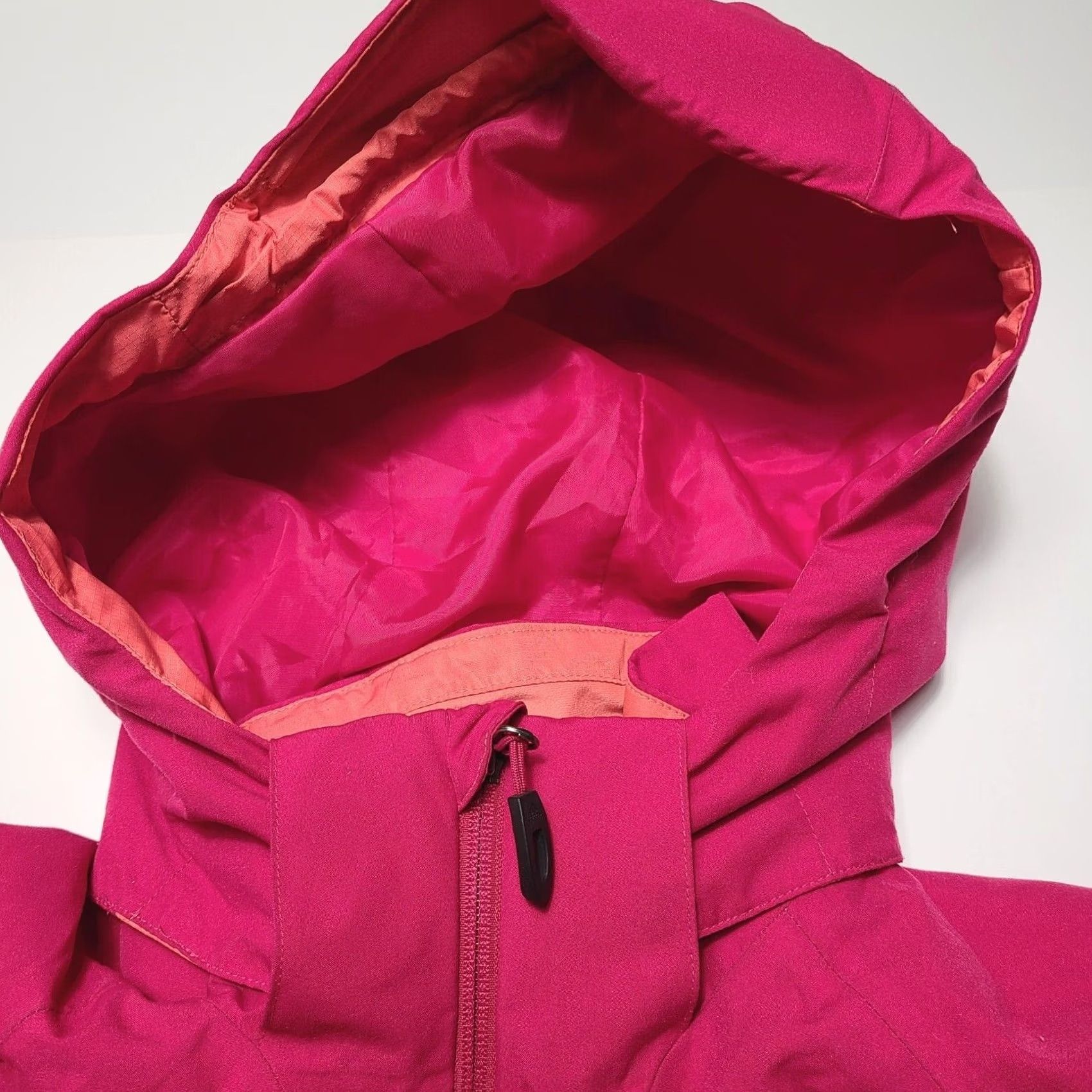 Adidas Adidas Outdoor Women's Large Climaproof Rain Windbreaker Jacket Peach Pink Hood Jacket Size L / US 10 / IT 46 - 7 Thumbnail