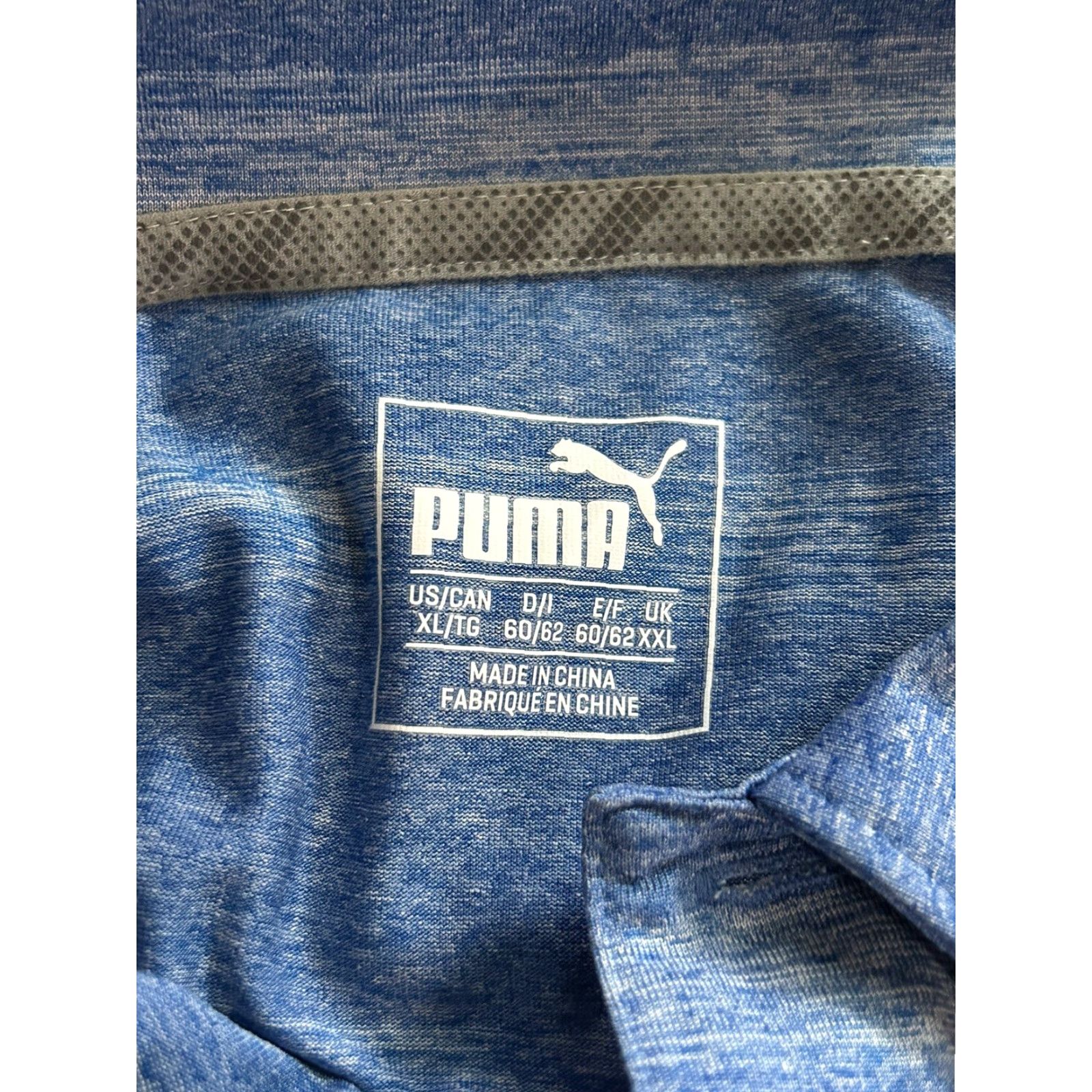 Puma PUMA Golf Polo DryCell Blue Short Sleeve Golf Shirt Mens XL Polo Shirt Short Sleeve Striped Blue Golf Mens XL Size US XL / EU 56 / 4 - 5 Thumbnail