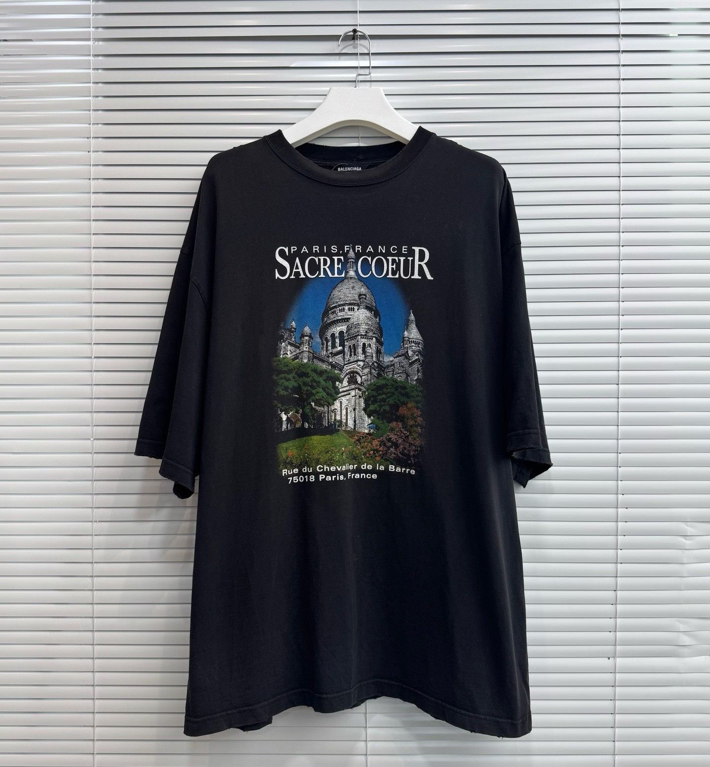 Balenciaga Sacre Coeur Short Sleeve Tee Shirt Black | Grailed